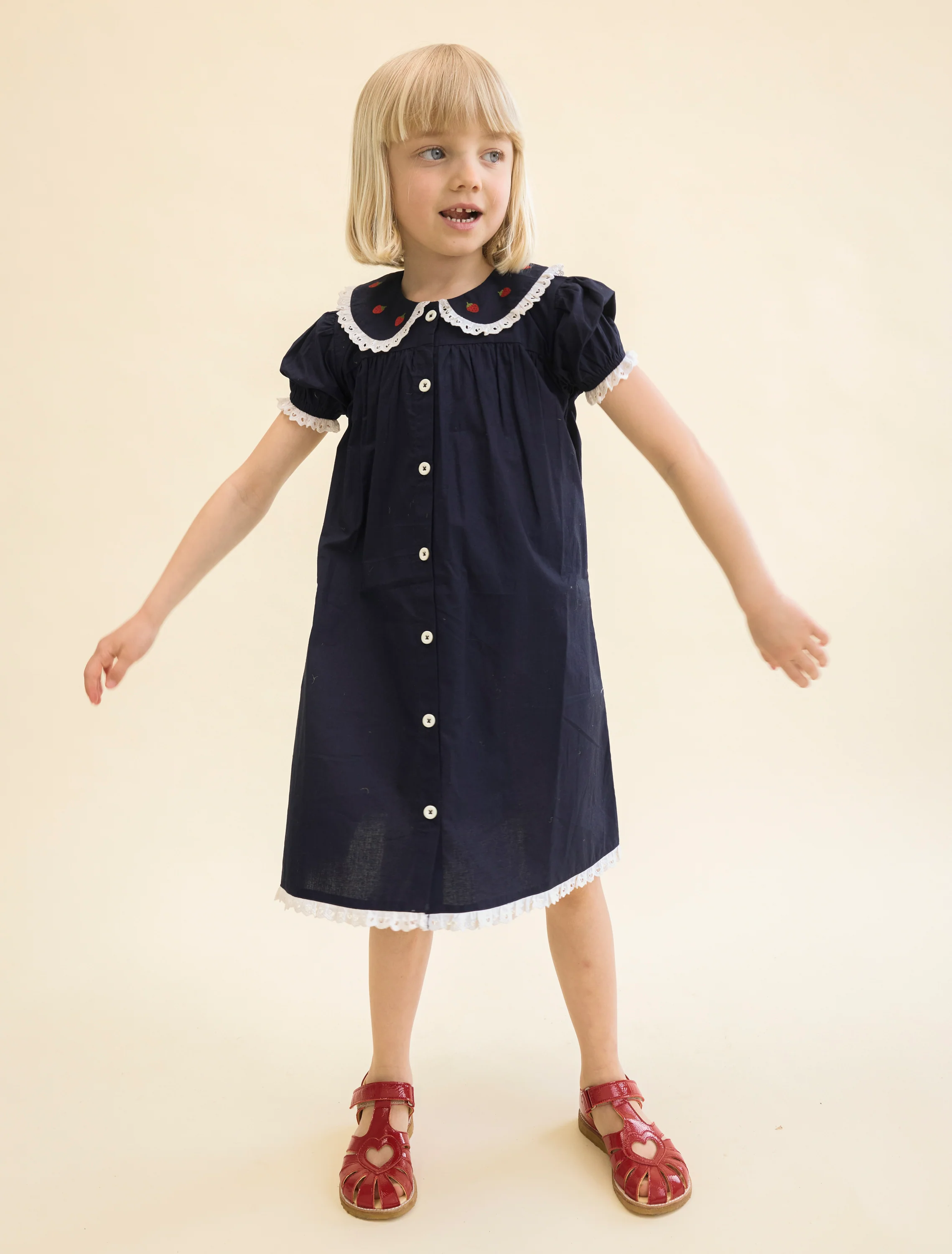 Aja Dress in New Navy - Image 4