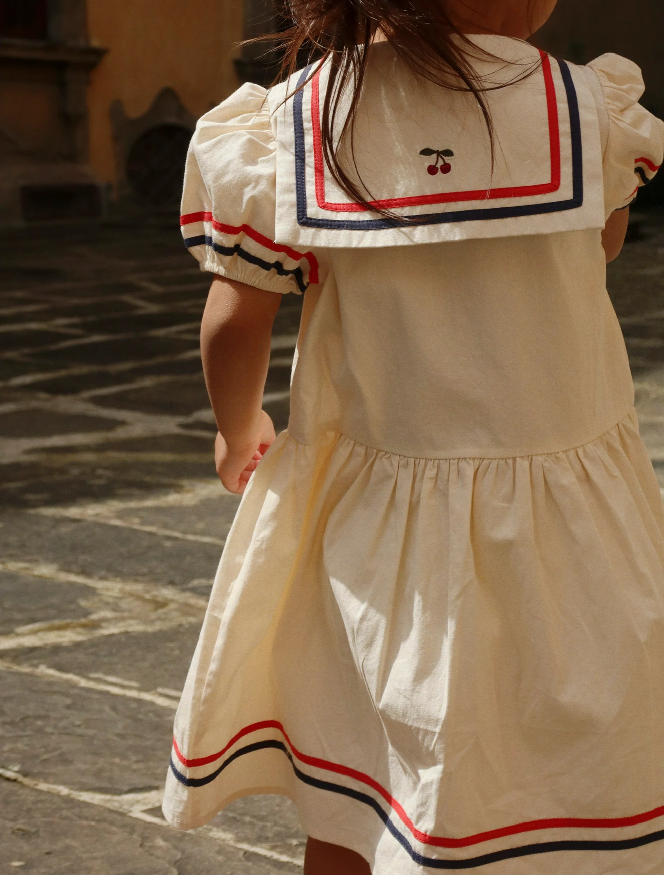 Allie Sailor Dress in Eggnog - Image 3
