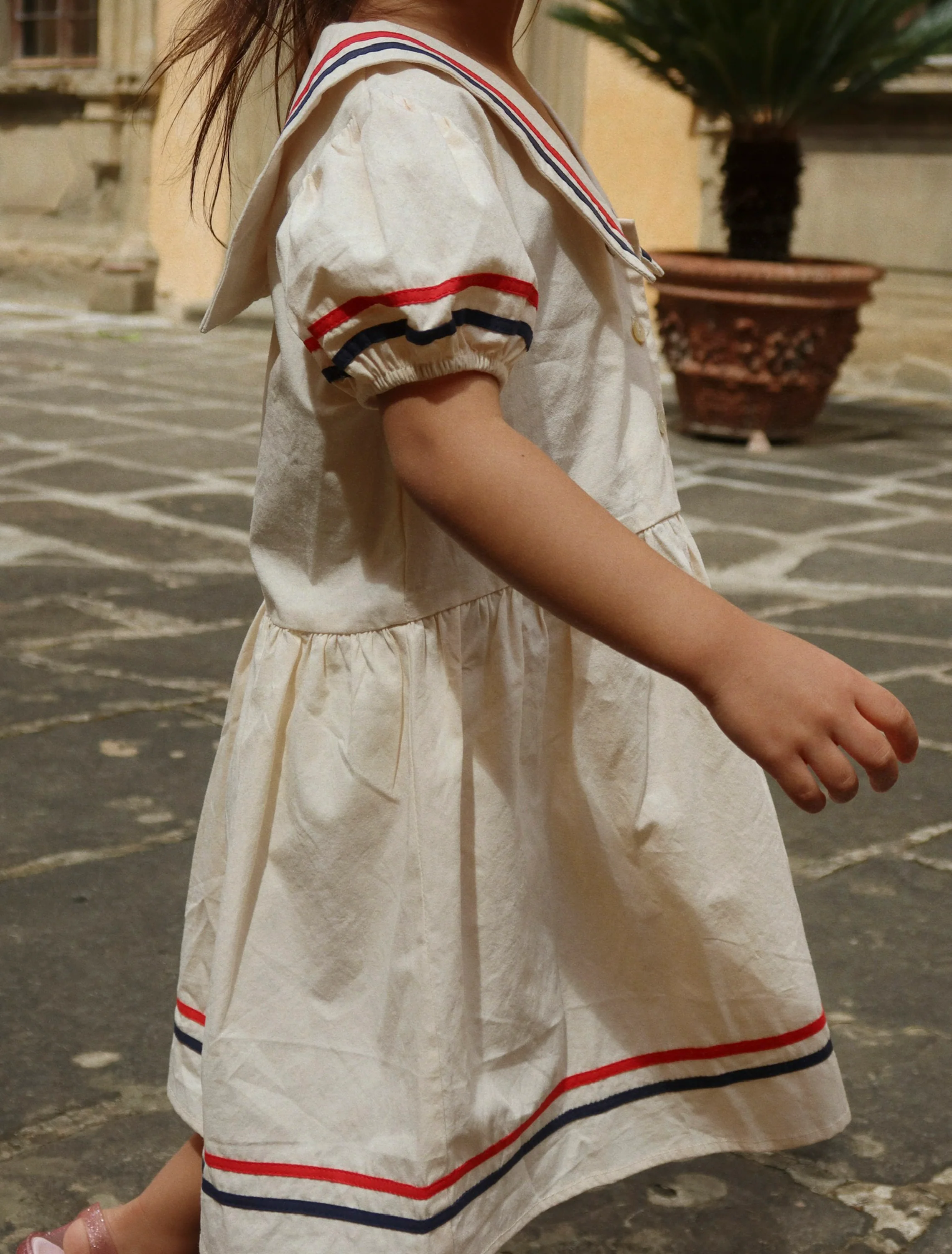 Allie Sailor Dress in Eggnog - Image 4