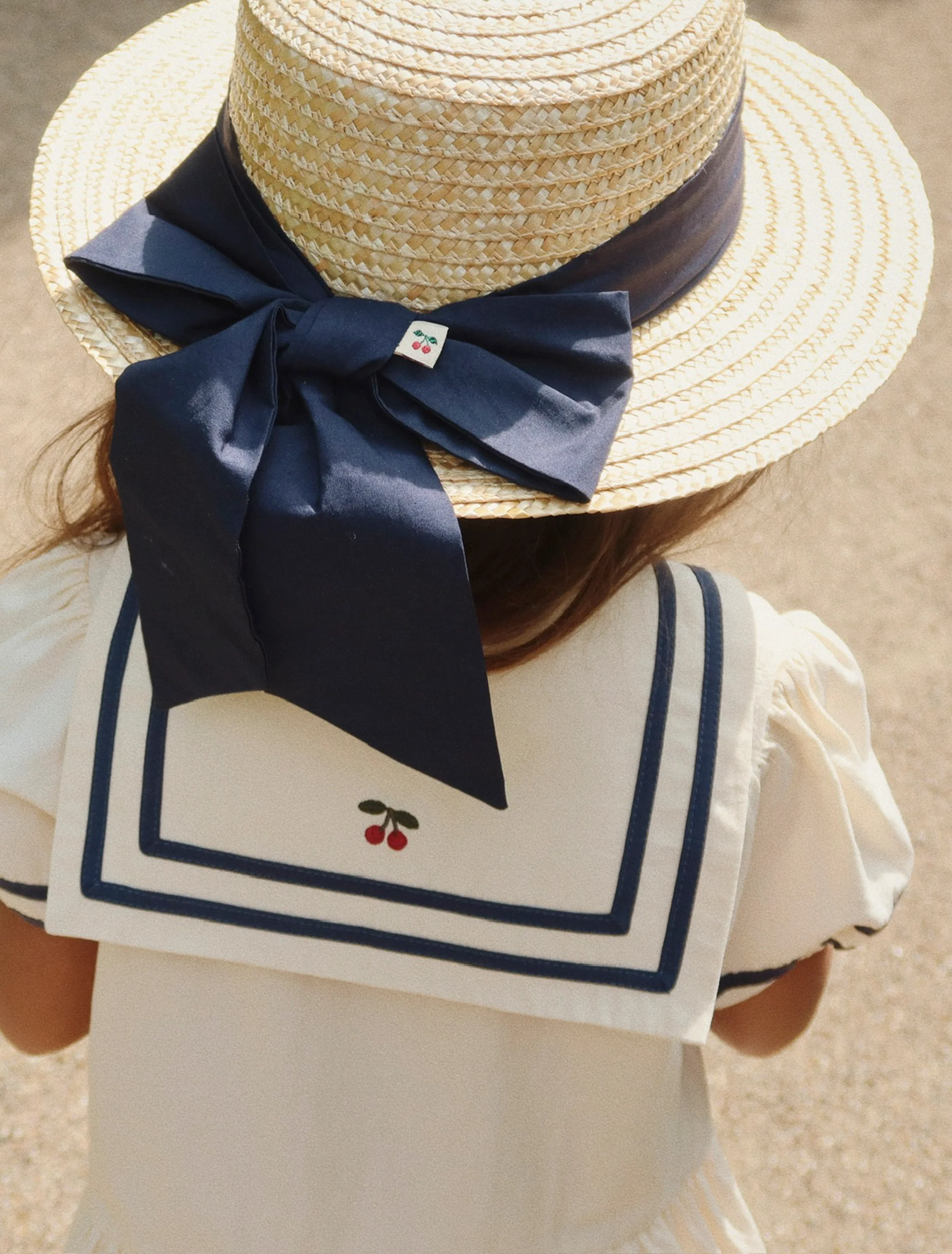 Allie Sailor Hat in Navy Blazer - Image 3