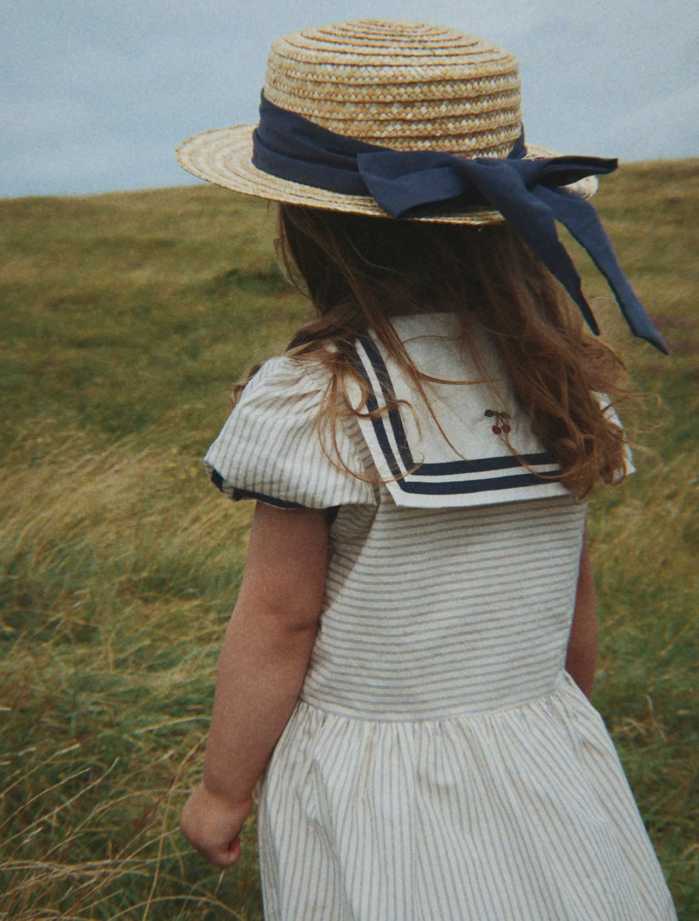 Allie Sailor Hat in Navy Blazer - Image 4
