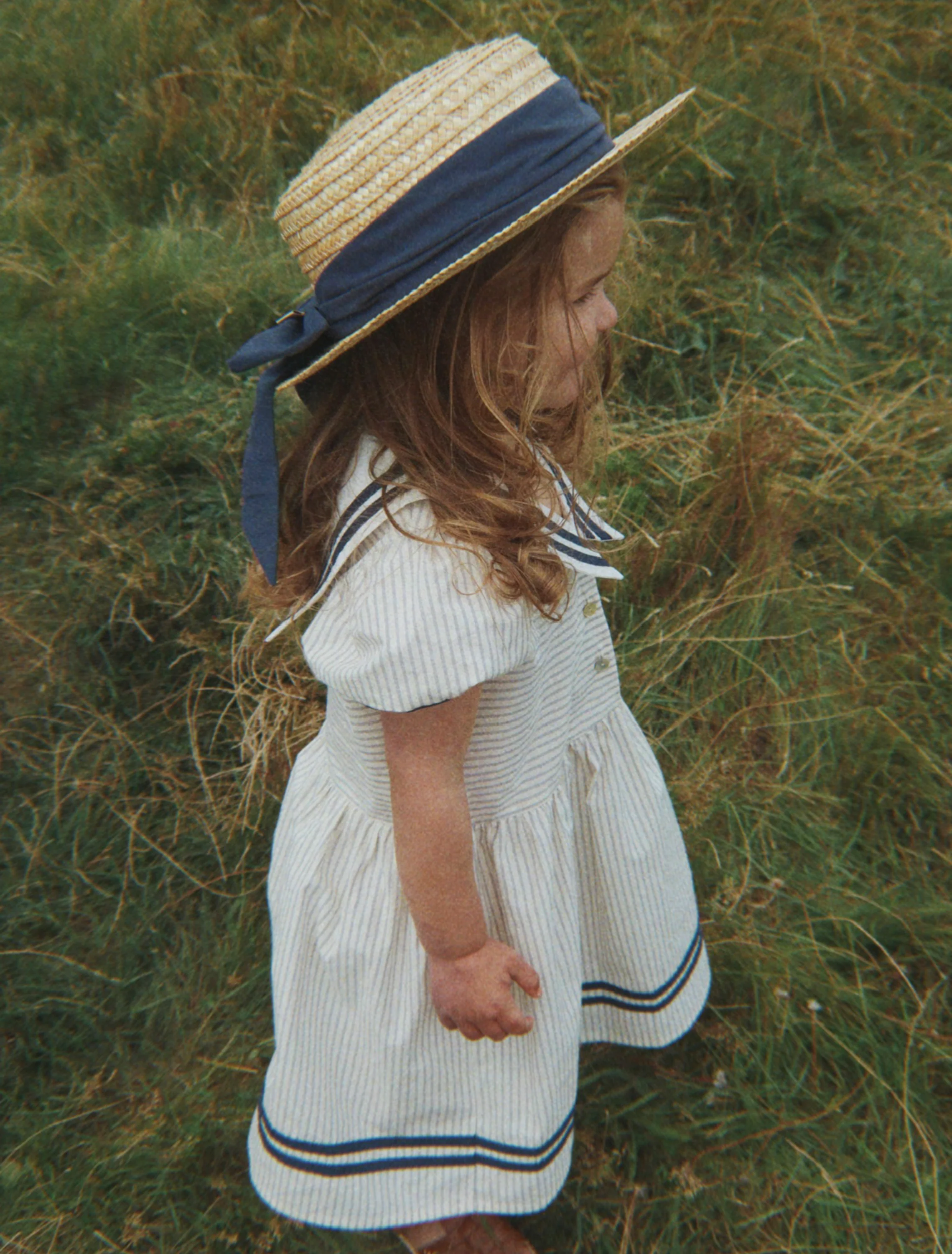 Allie Sailor Hat in Navy Blazer - Image 5