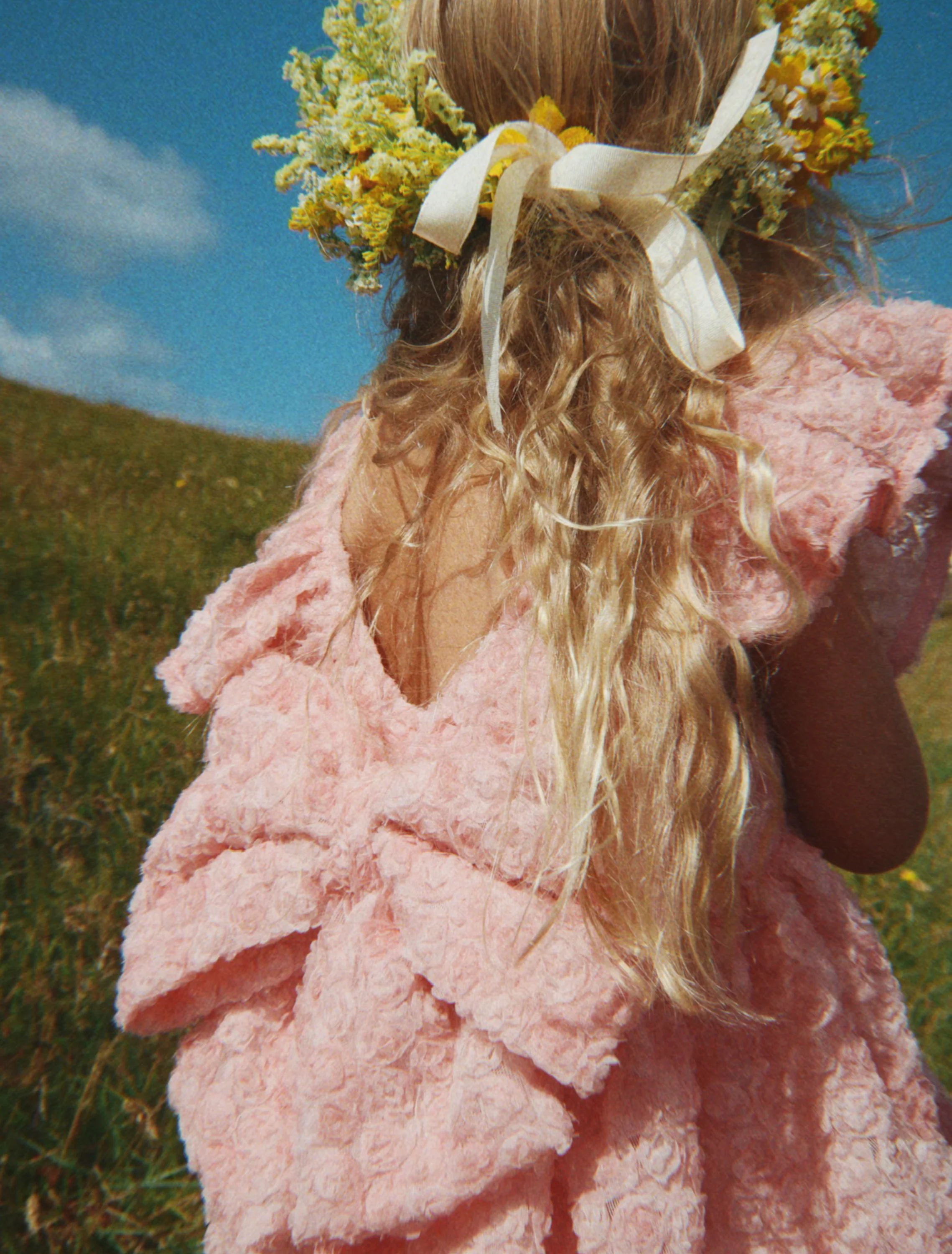 Ally Flower Dress in Veiled Rose - Image 3