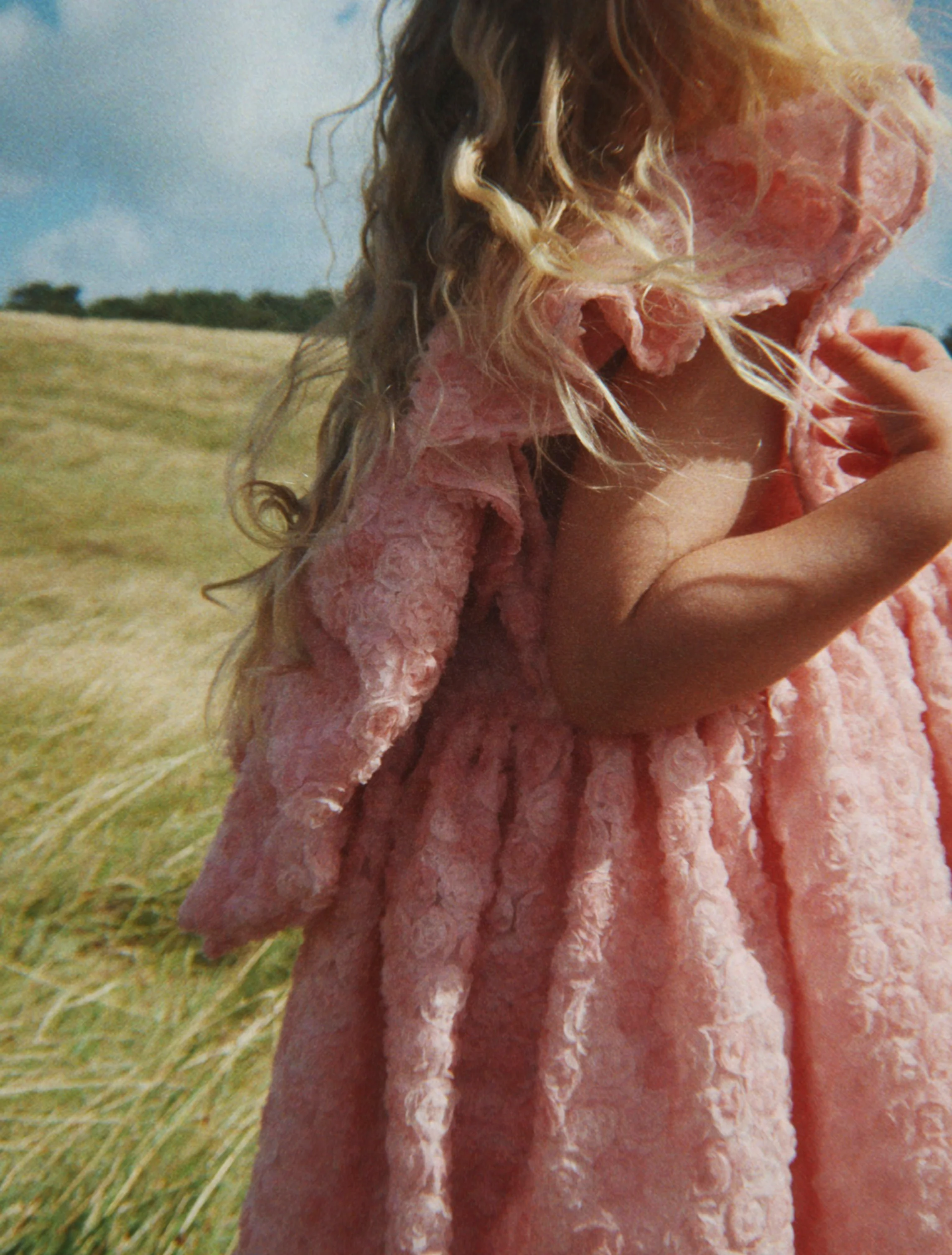Ally Flower Dress in Veiled Rose - Image 7
