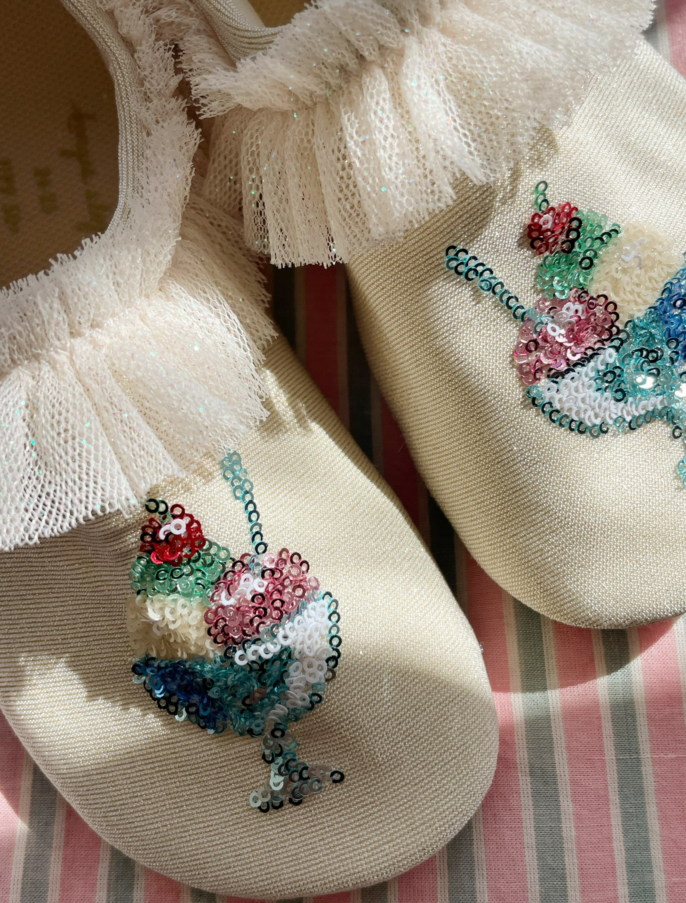 Amandine Frill Swim Shoes in Rosewater - Image 2