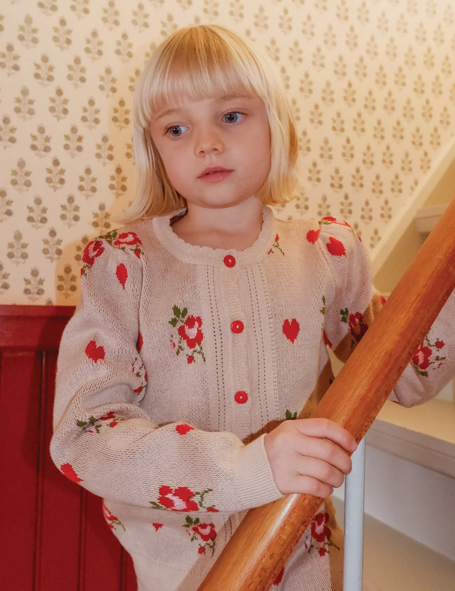 Amelia Cardigan in Soft Pink - Image 2