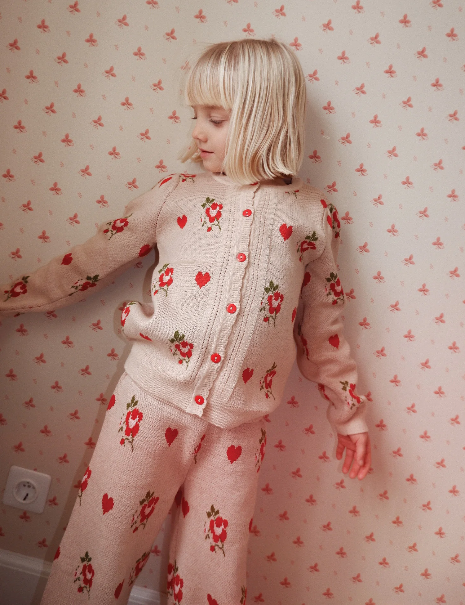 Amelia Cardigan in Soft Pink - Image 3