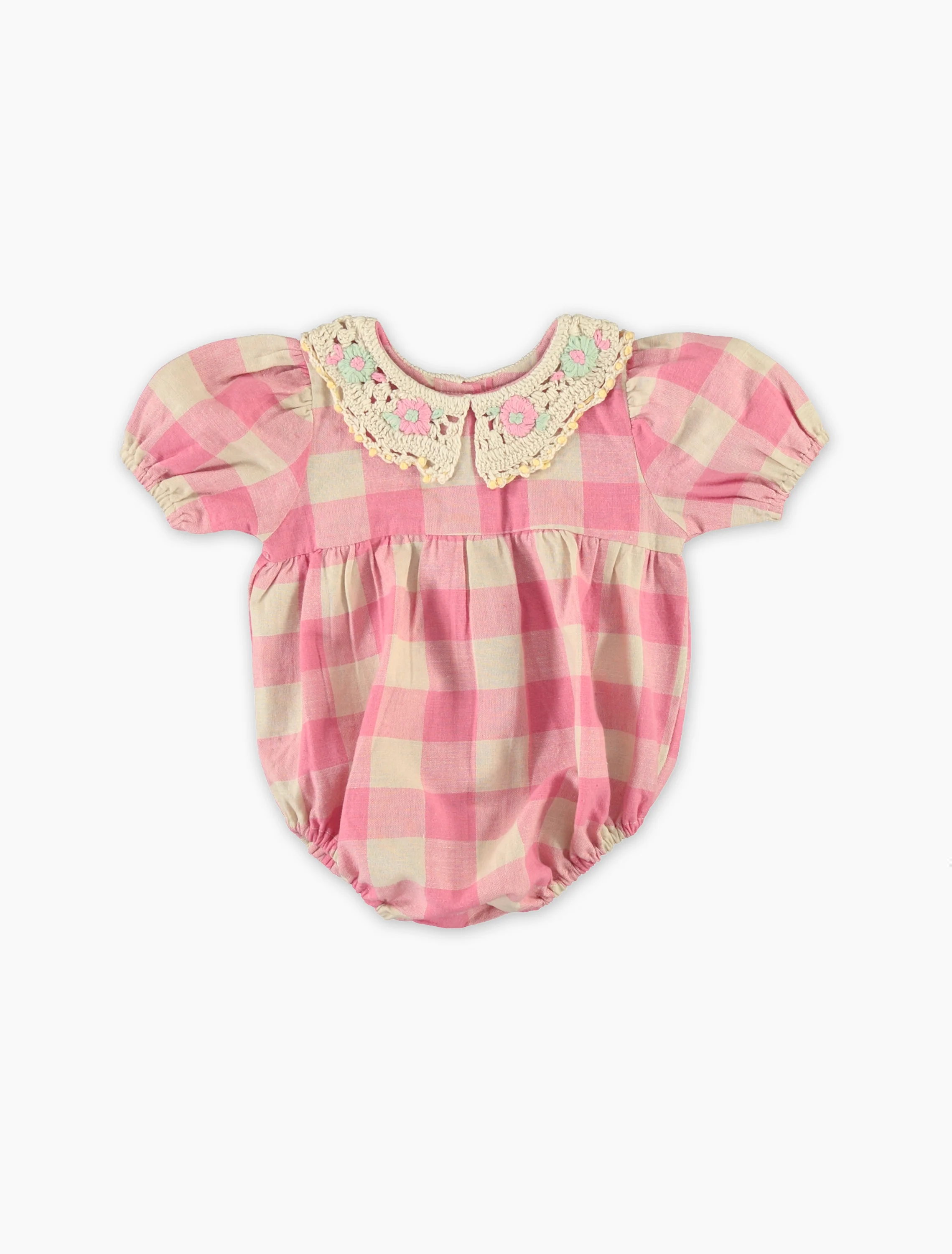 Anais Romper in Bombom Check
