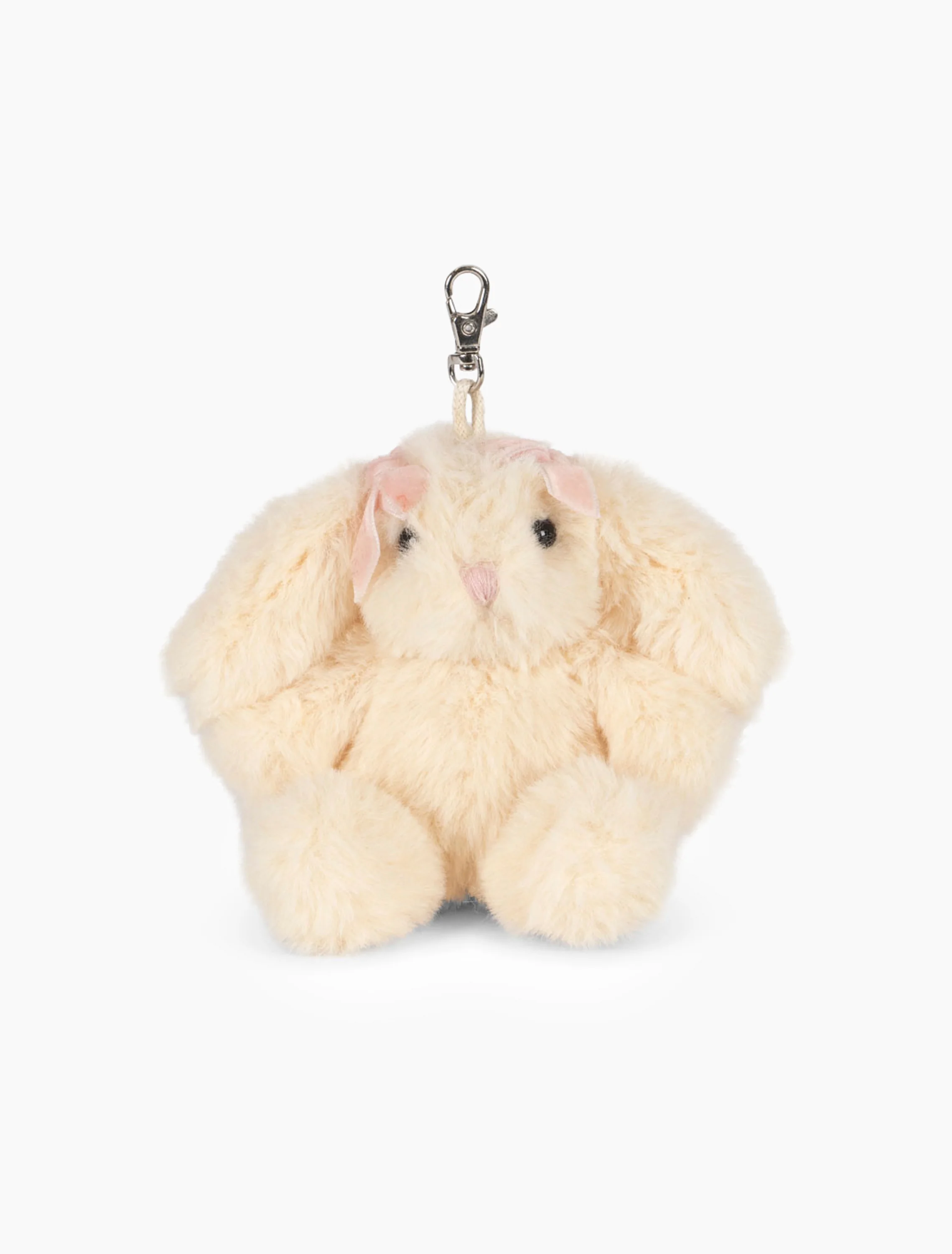 Animal Bag Charm in White Bunny - Image 4