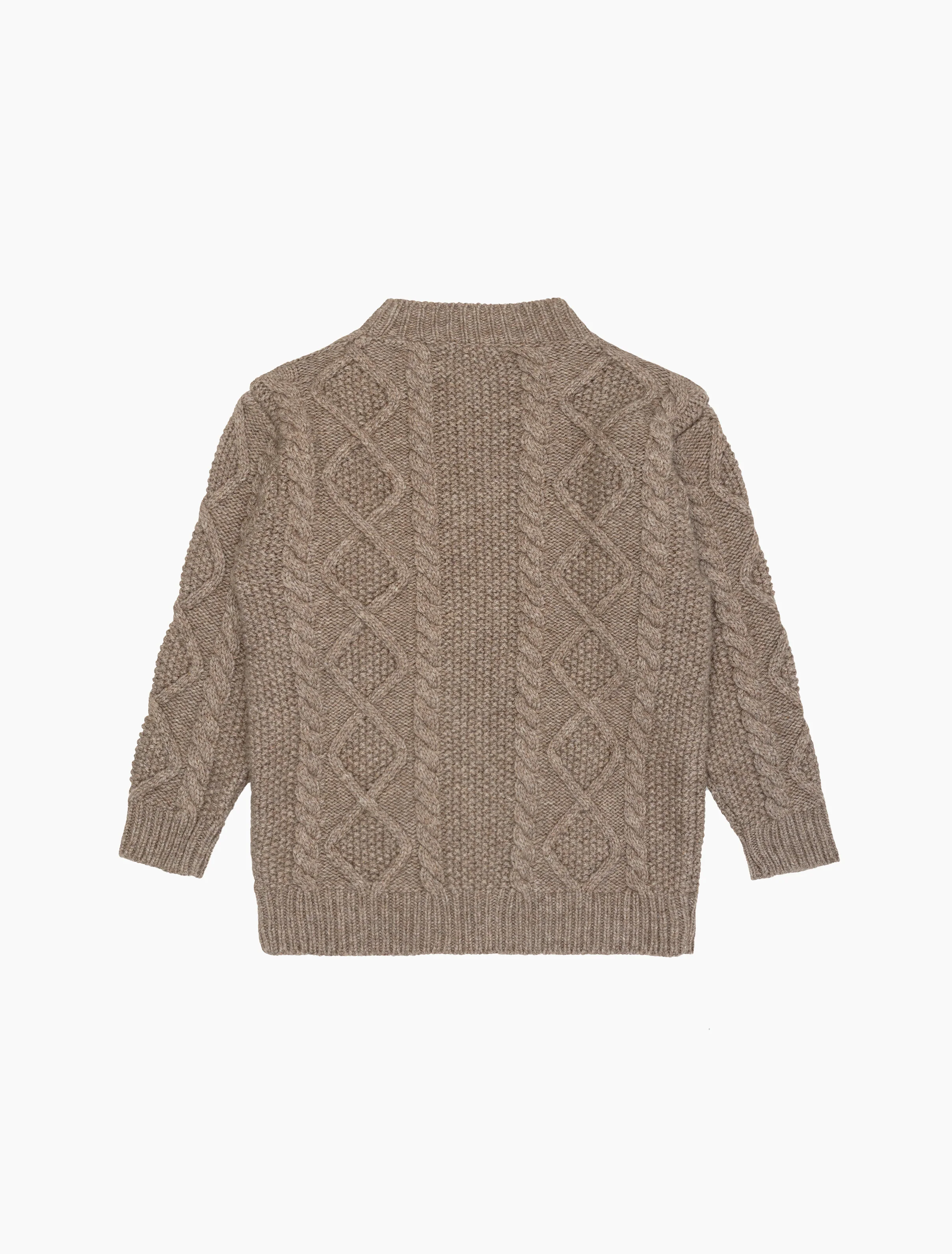 Aran Sweater in Millet - Image 5