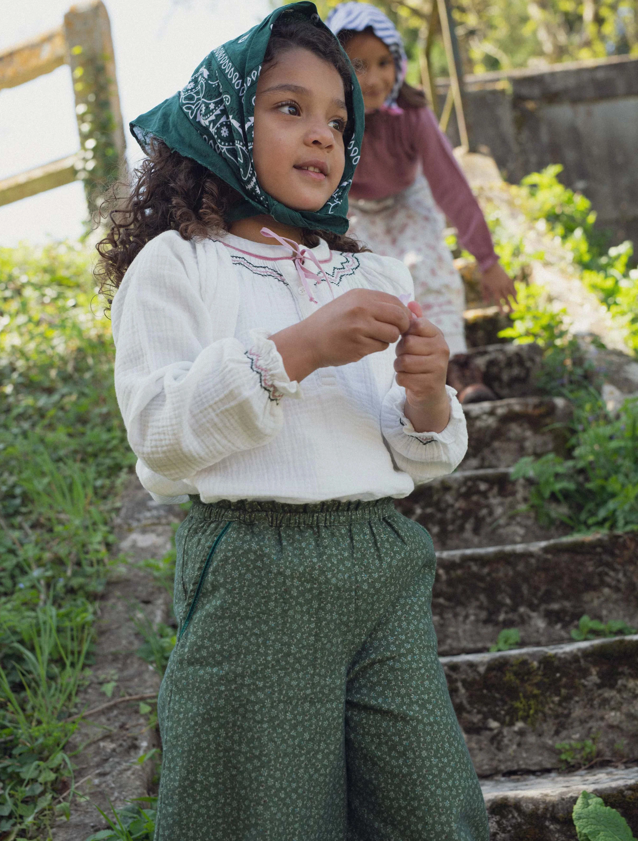 Aria Smocked Blouse in Milk - Image 5