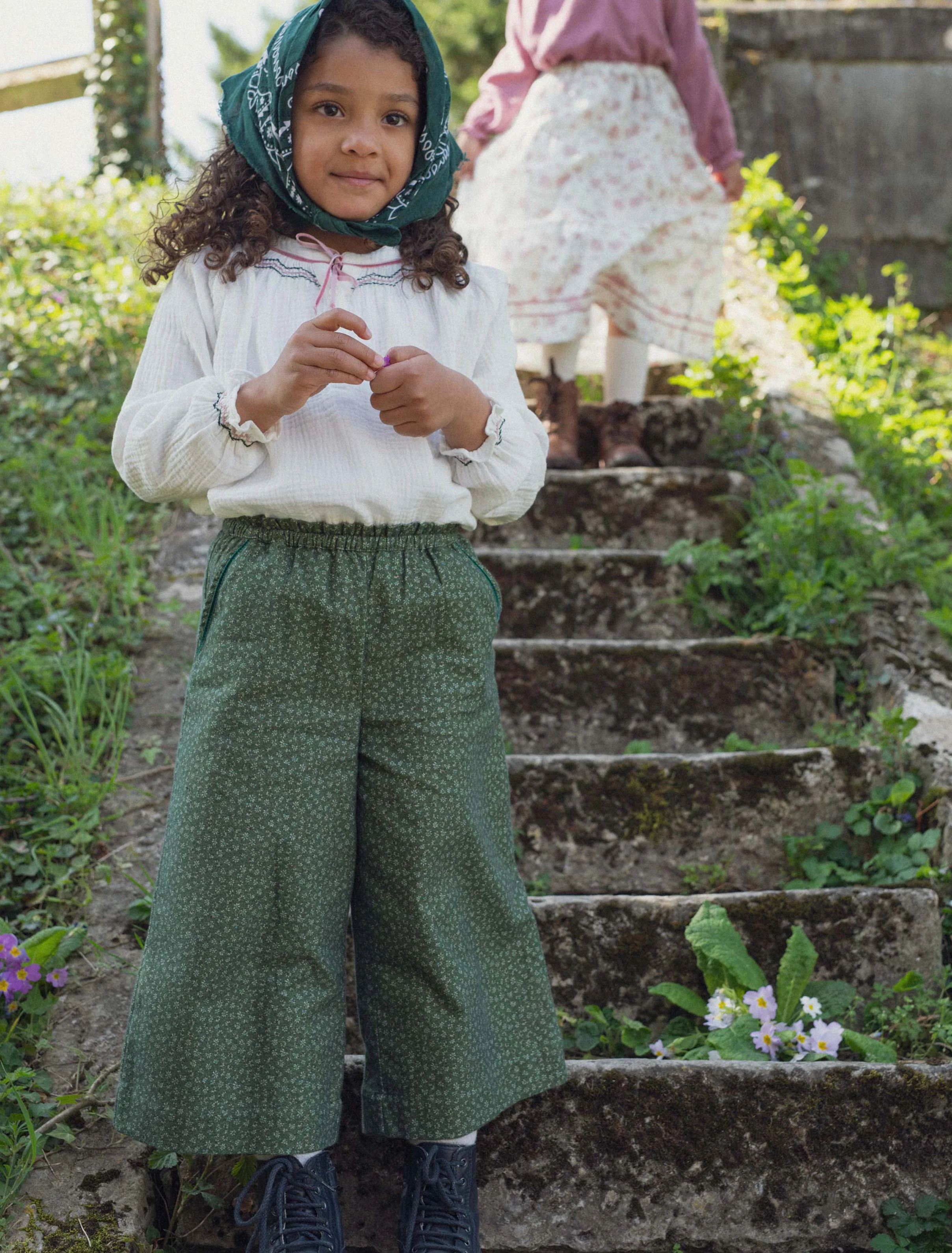 Aria Smocked Blouse in Milk - Image 6