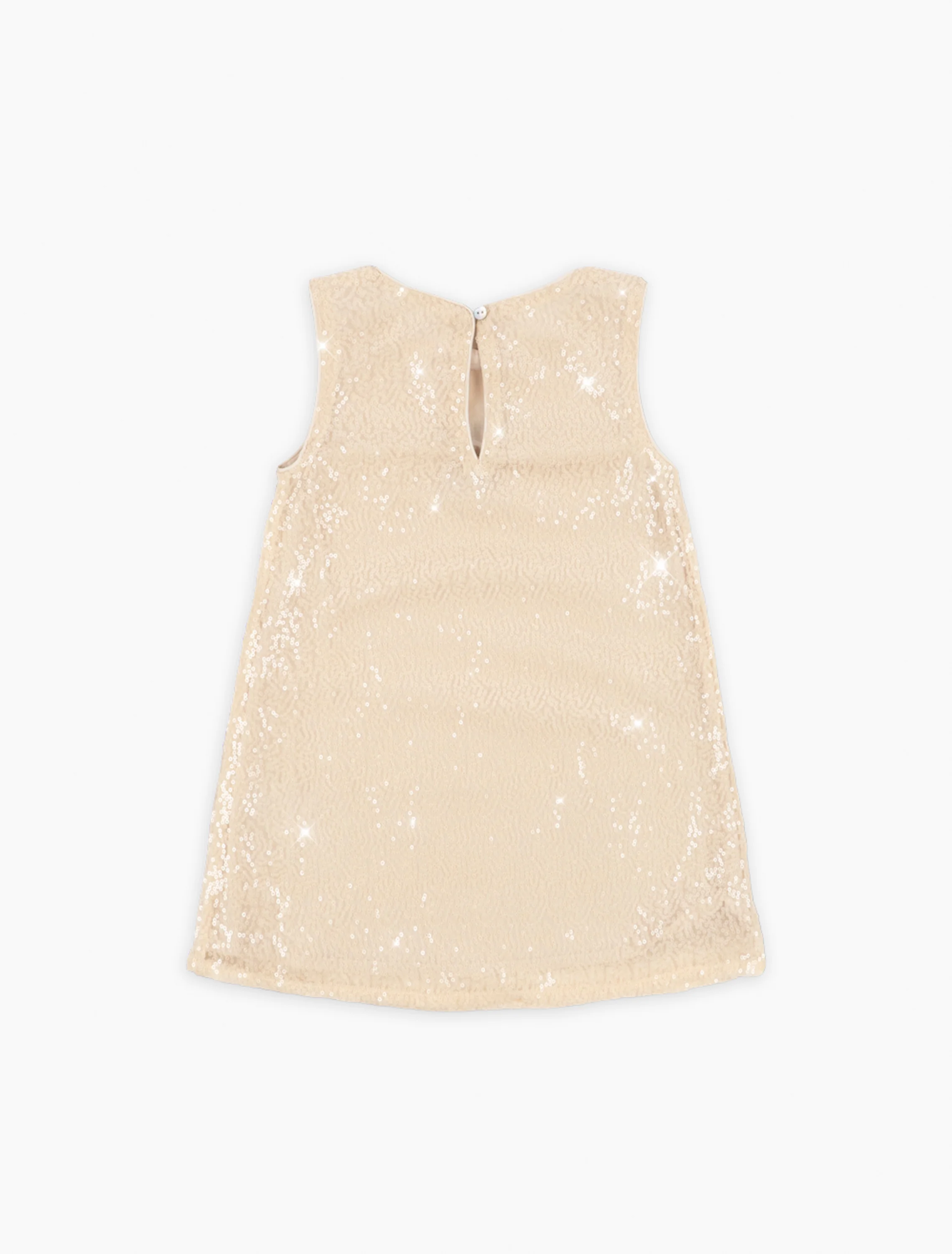 Aries Sequin Dress in White Smoke - Image 2