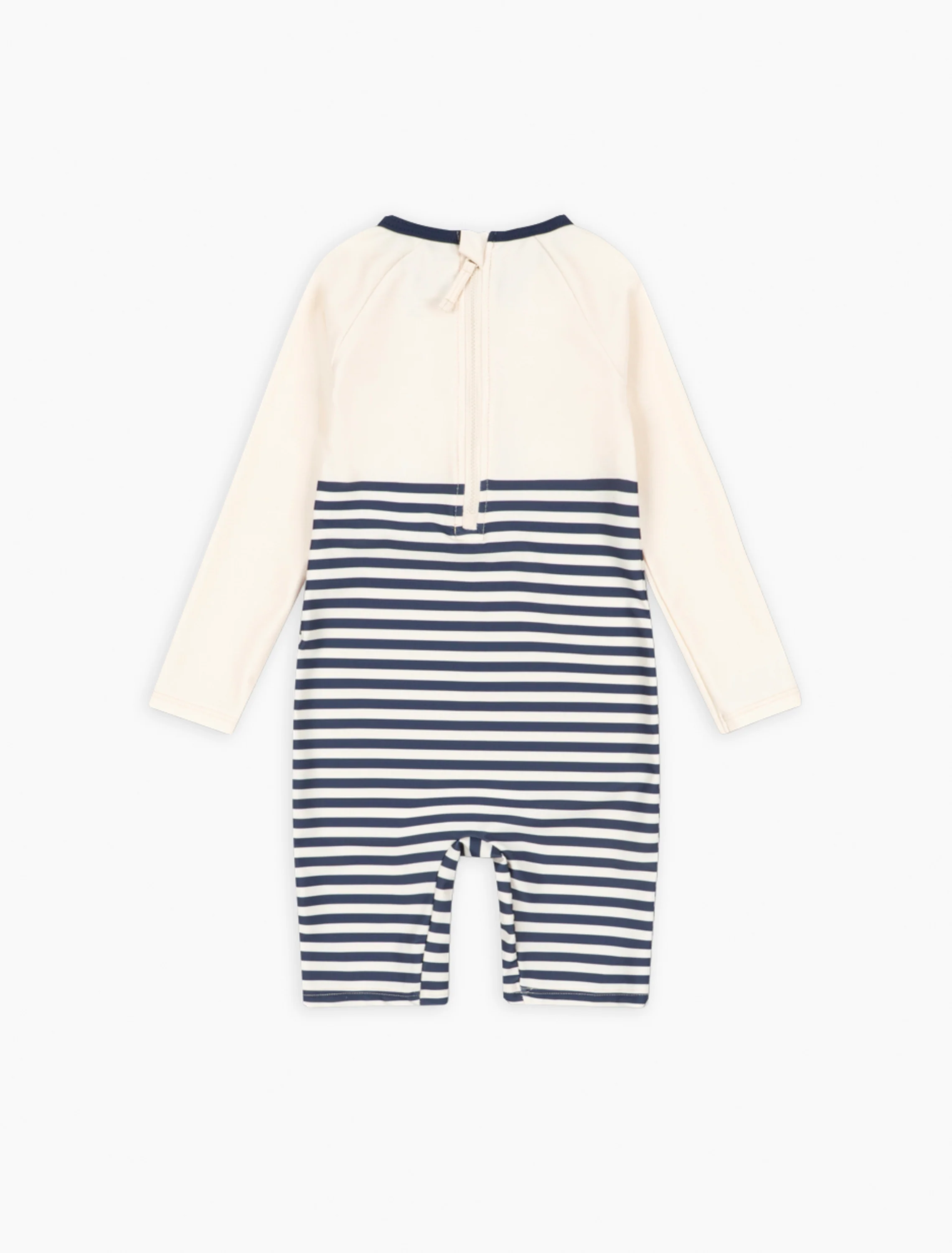 Aster Long-Sleeve Swim Onesie in Marin Stripe - Image 3