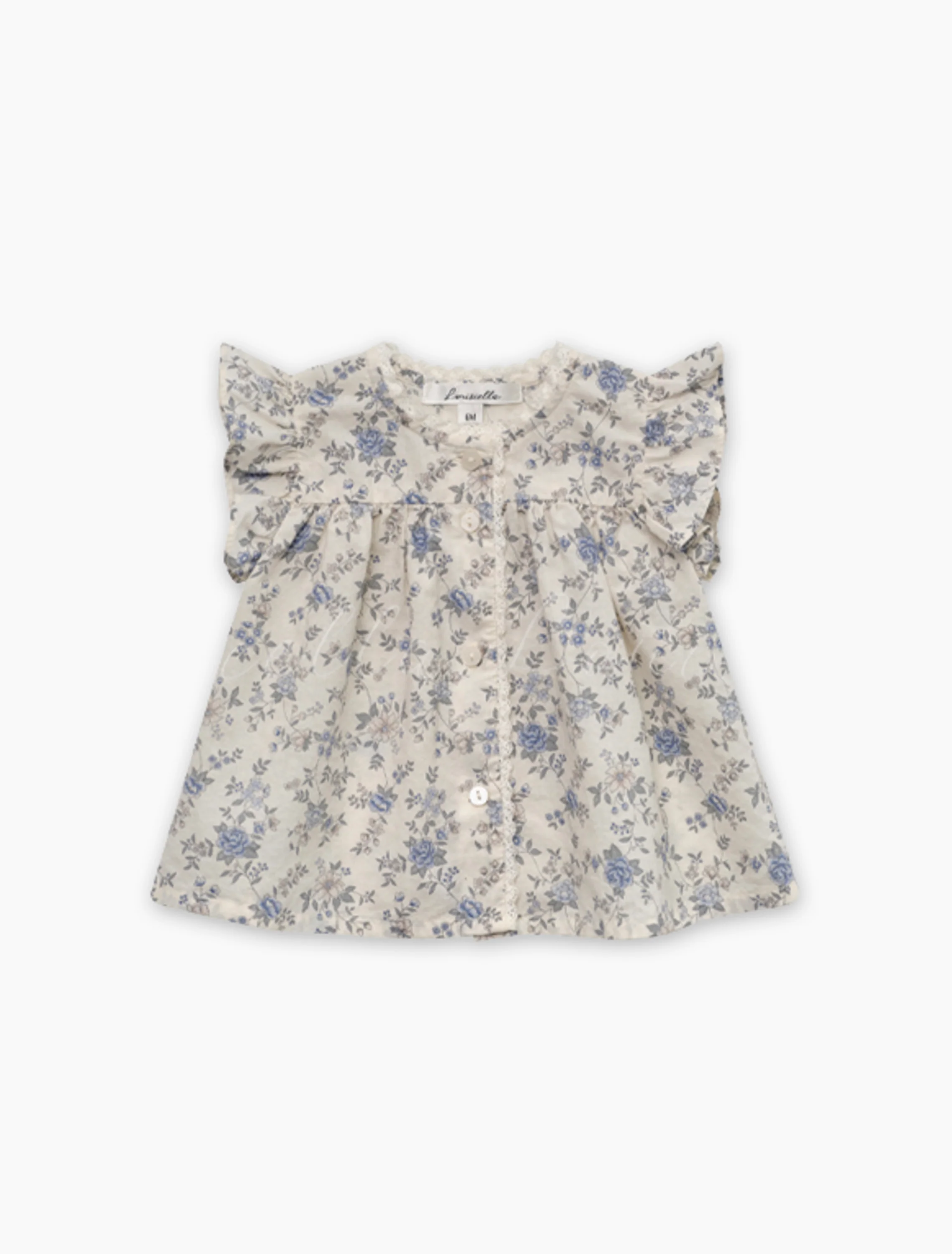 Baby Helisei Blouse in Vintage Blue