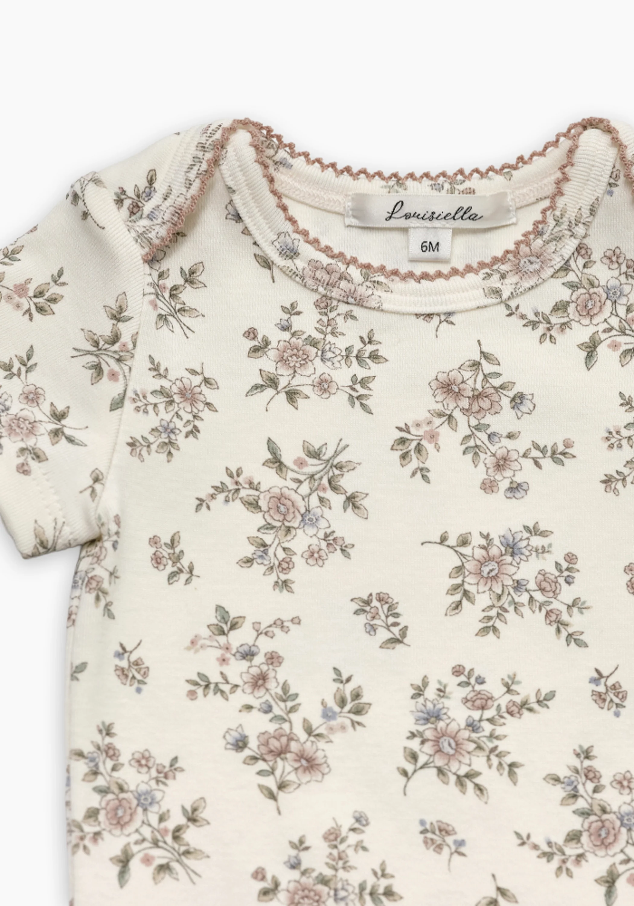 Baby Nerina Bodysuit in Vintage Pink - Image 2