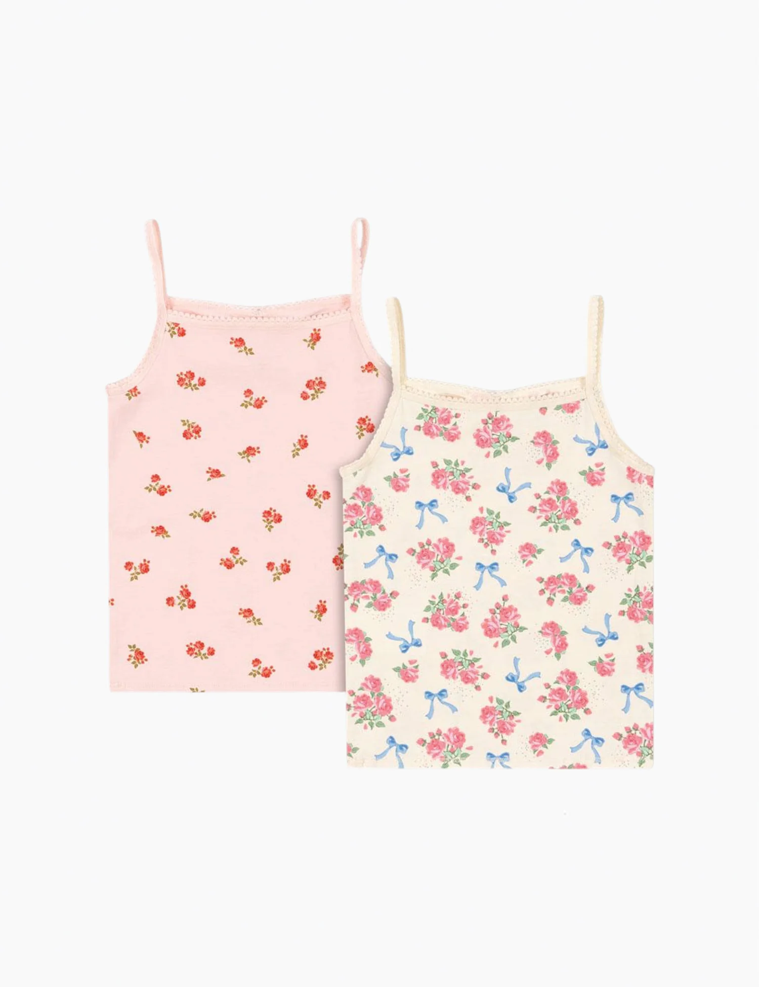 Basic 2 Pack Tank Top in Bella Rosita/Rosa Pink - Image 3
