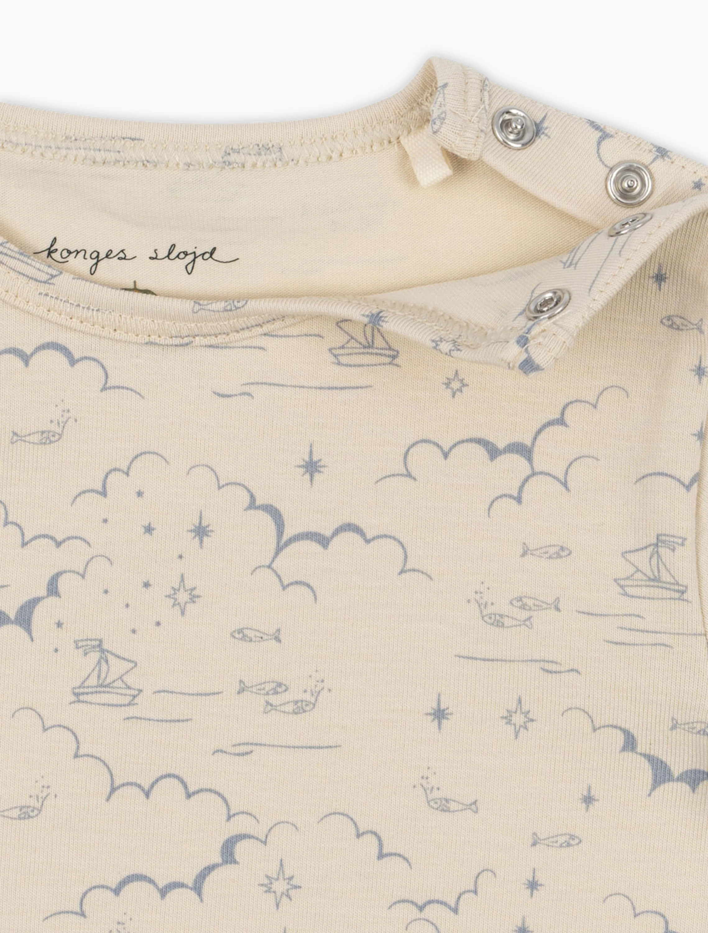 Basic LS Bodysuit in Cielo Marino - Image 2