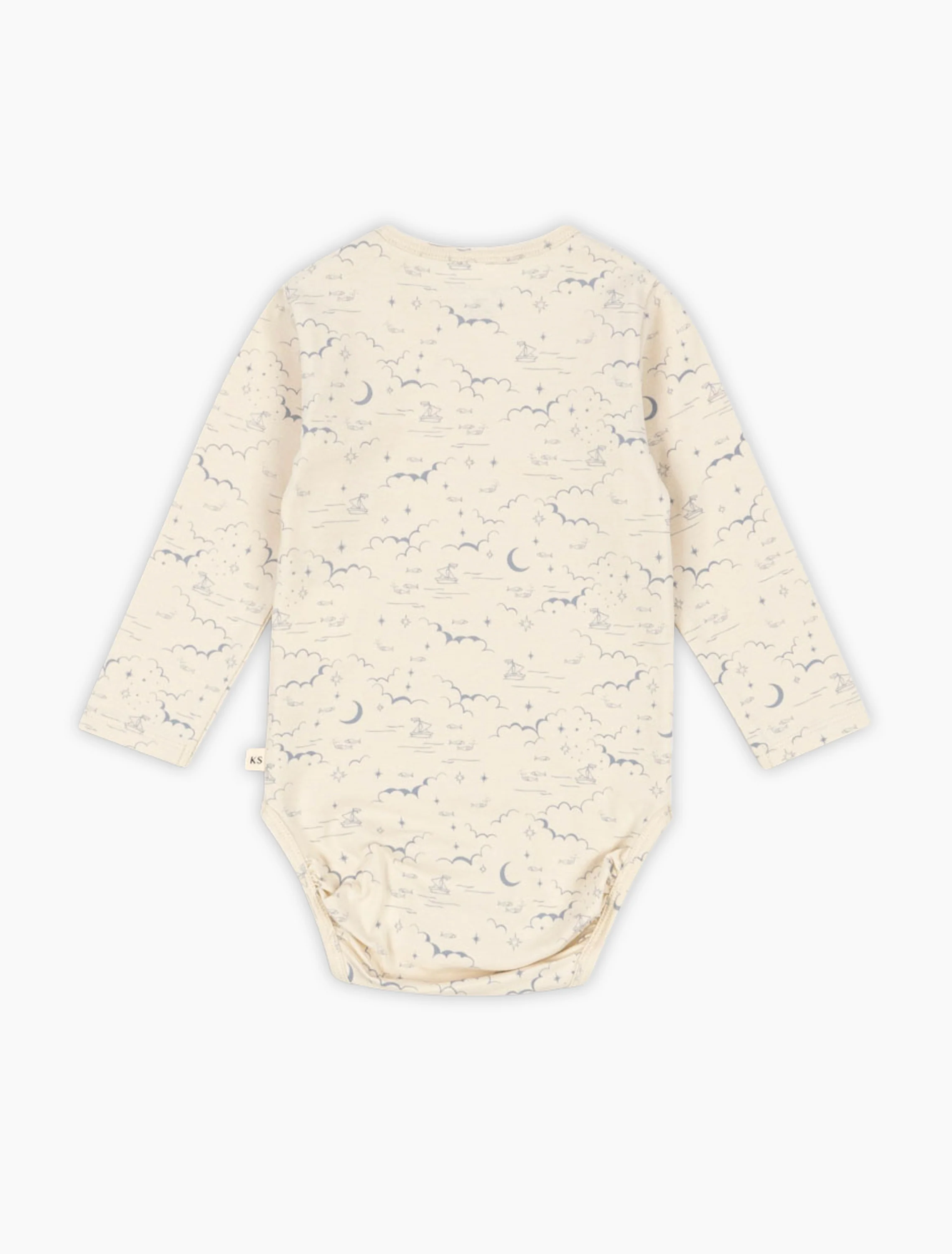 Basic LS Bodysuit in Cielo Marino - Image 3