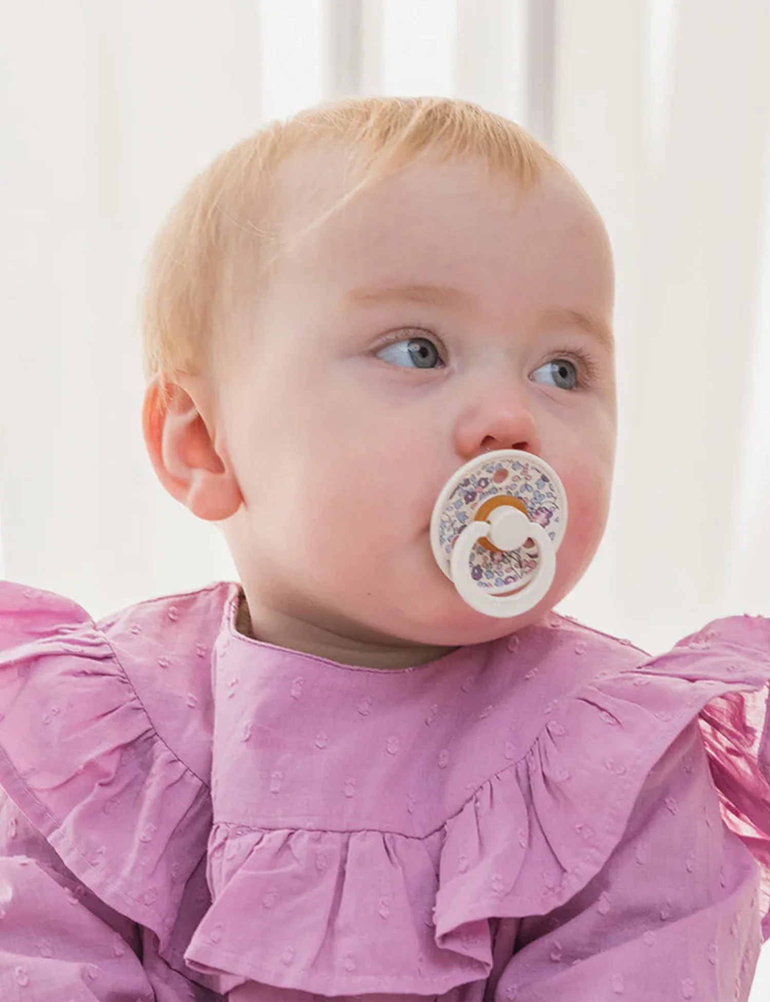 BIBS x LIBERTY Colour Pacifiers 2 Pack Eloise in Dusty Blue Mix - Image 3