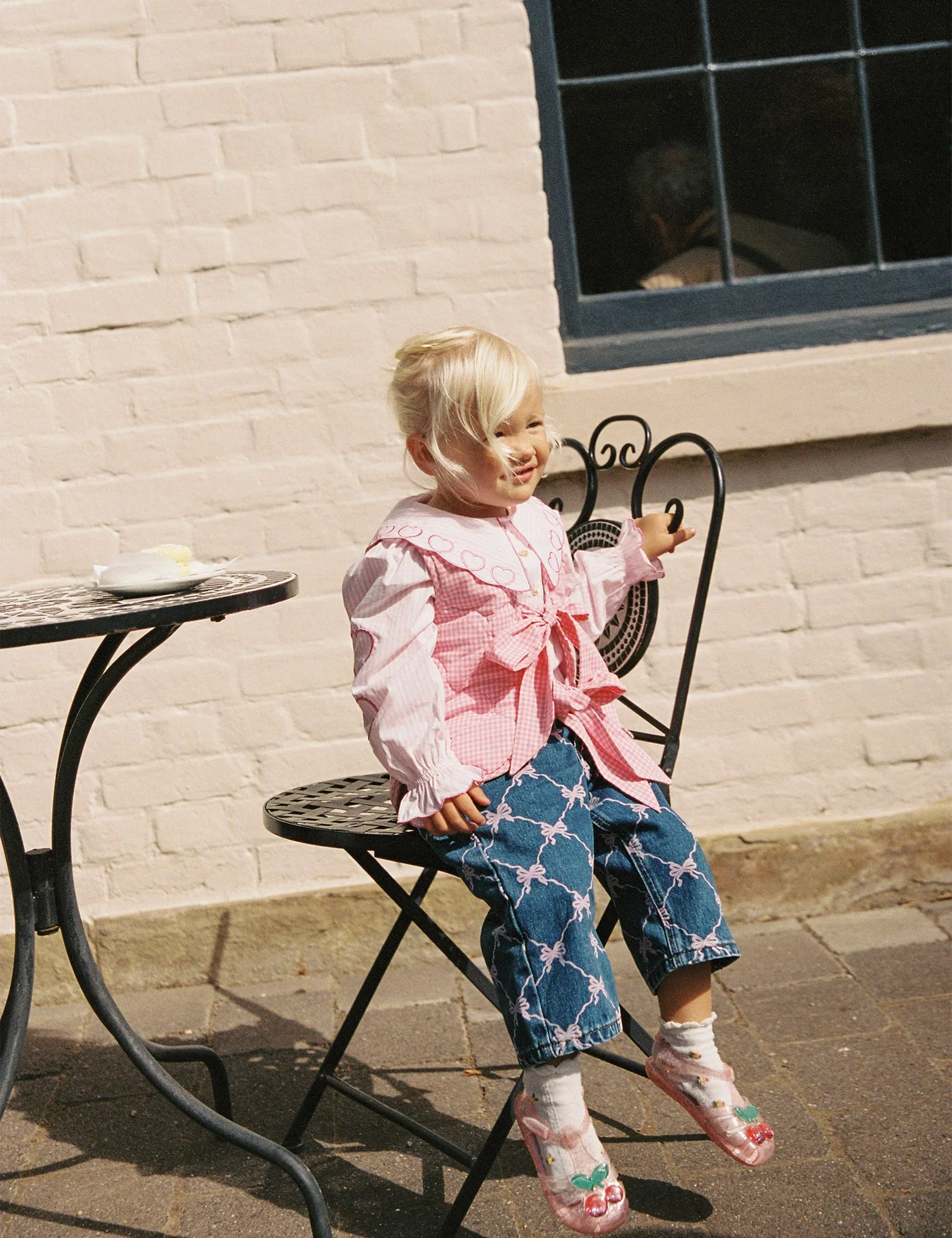 Blair Jeans in Pink Bows - Image 3