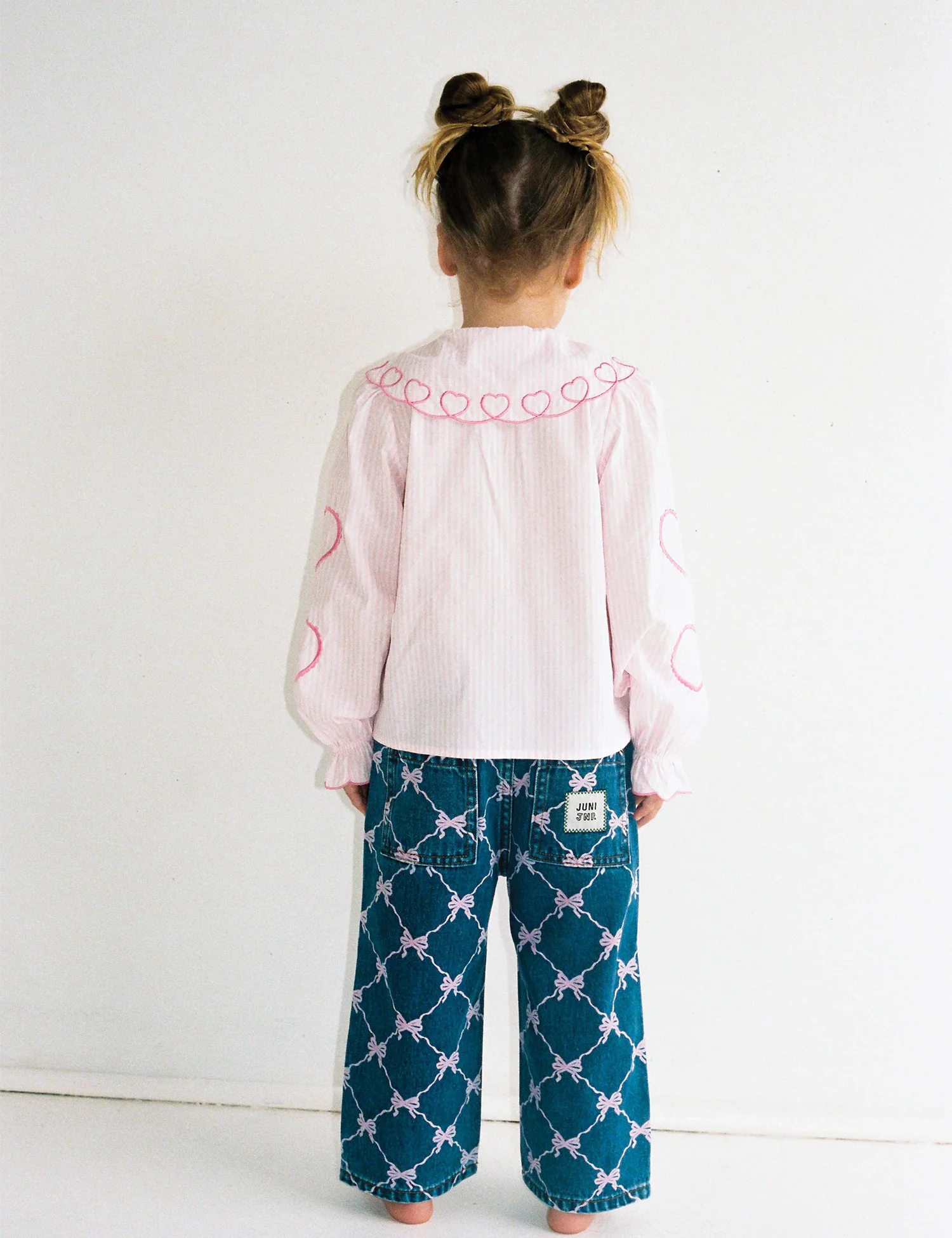 Blair Jeans in Pink Bows - Image 6