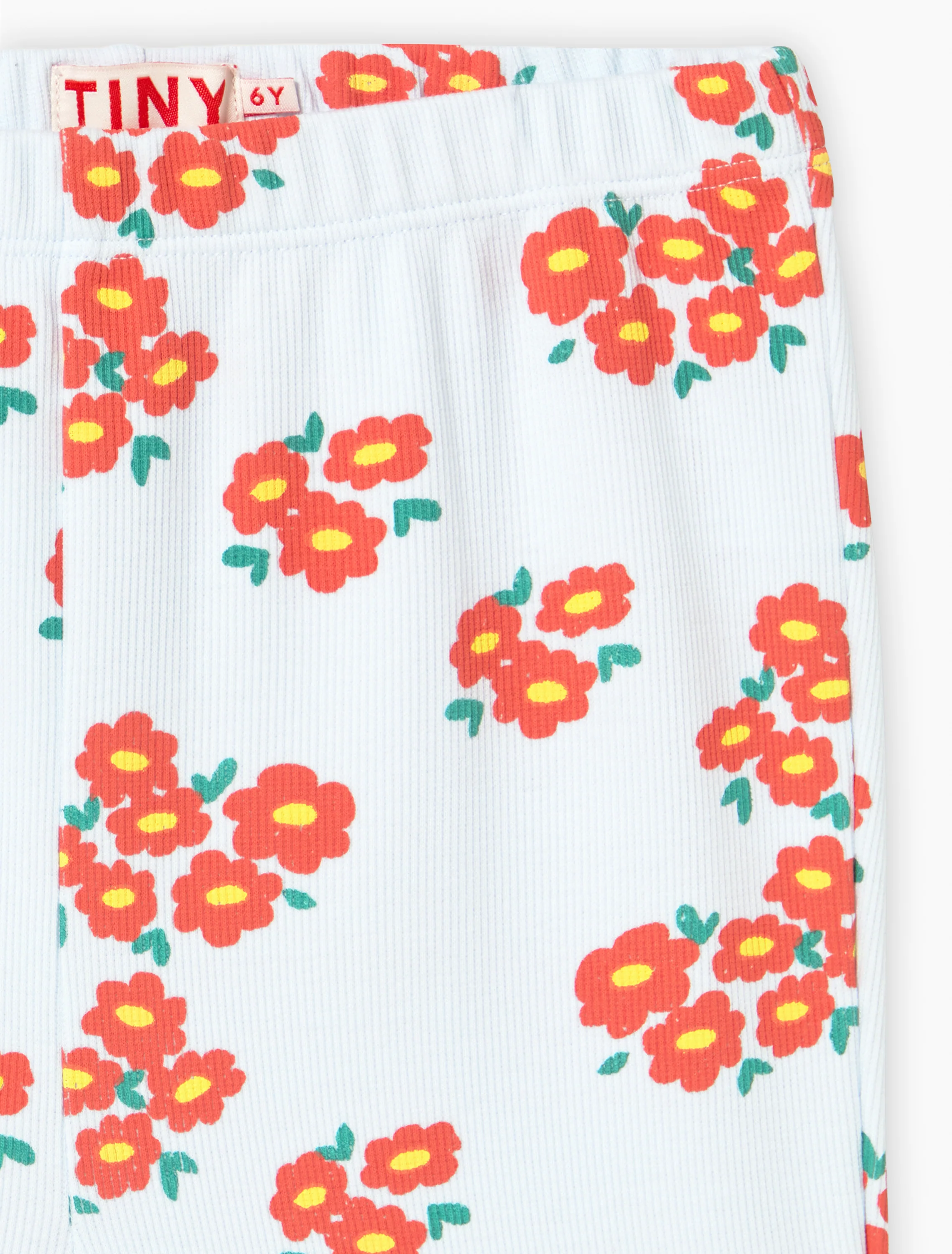 Blossoms Rib Pant in Ice Blue - Image 5