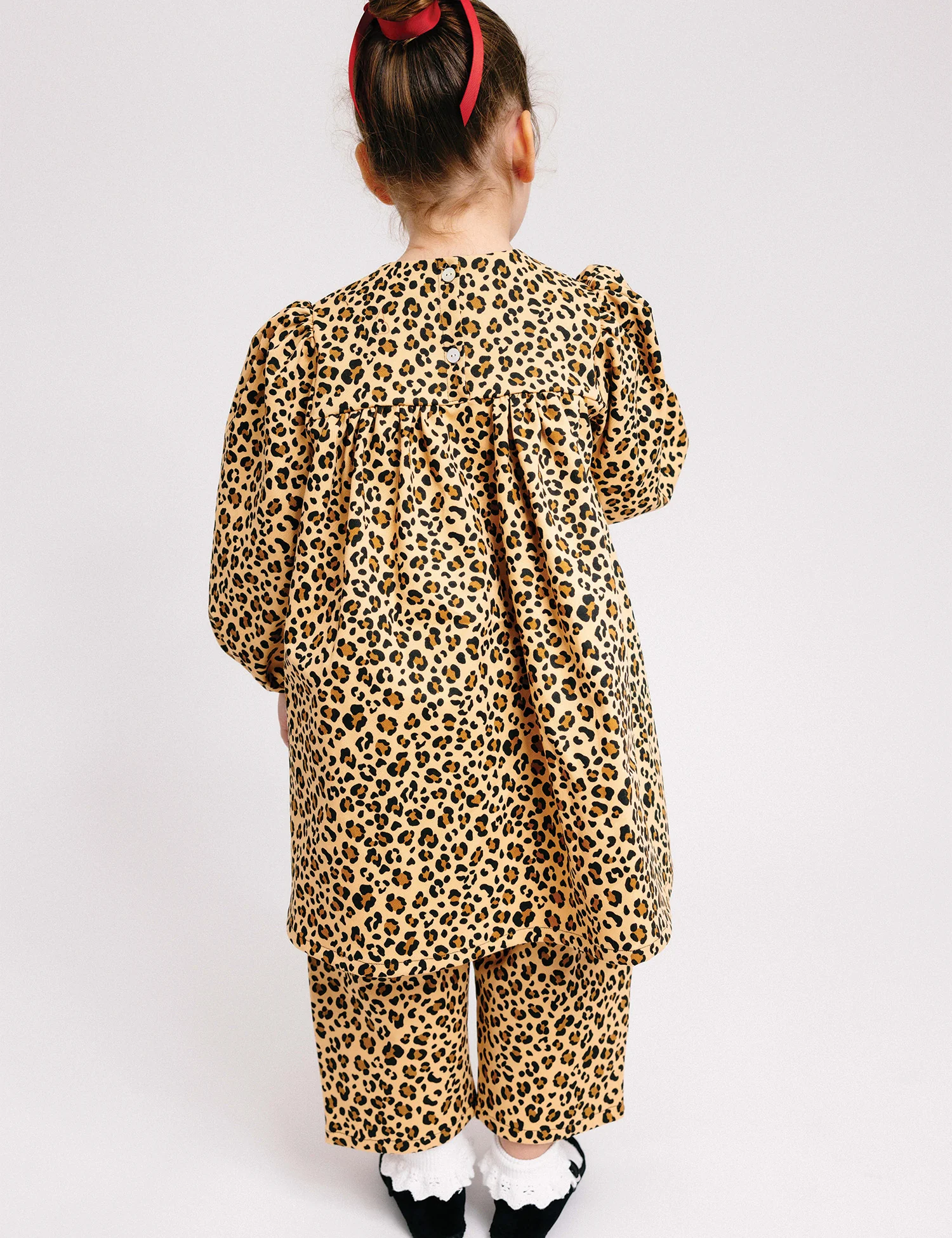 Blouson Dress in Cheetah - Image 3