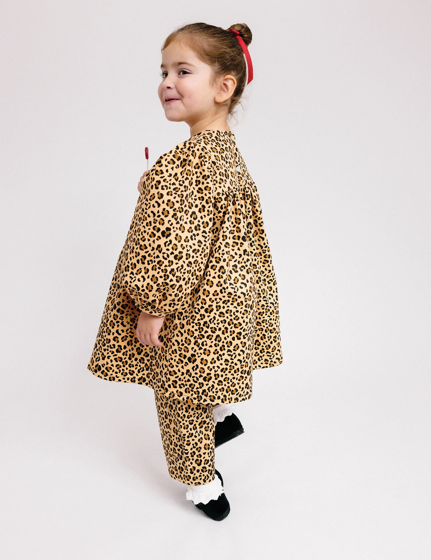 Blouson Dress in Cheetah - Image 4