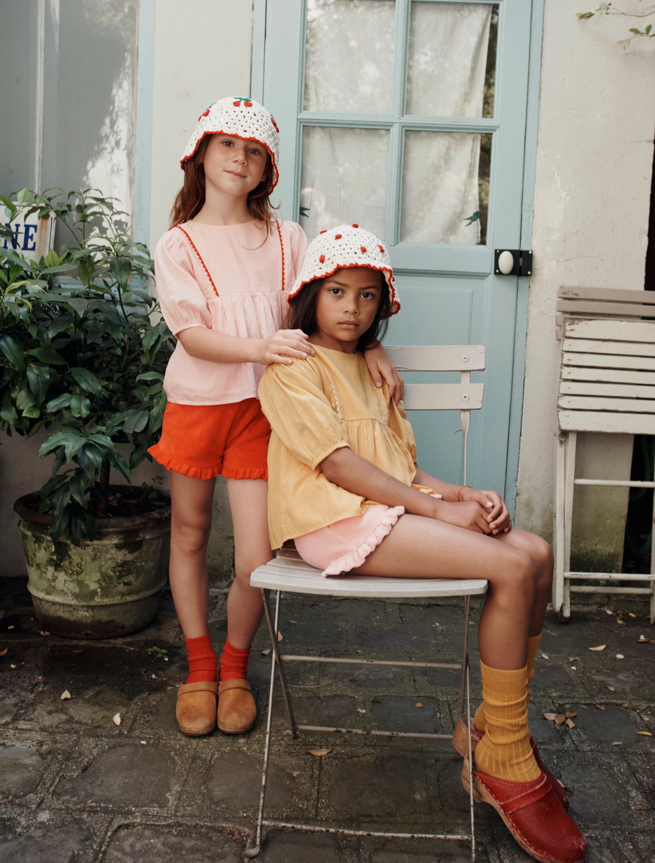 Bob Crochet Hat in Cerise - Image 4
