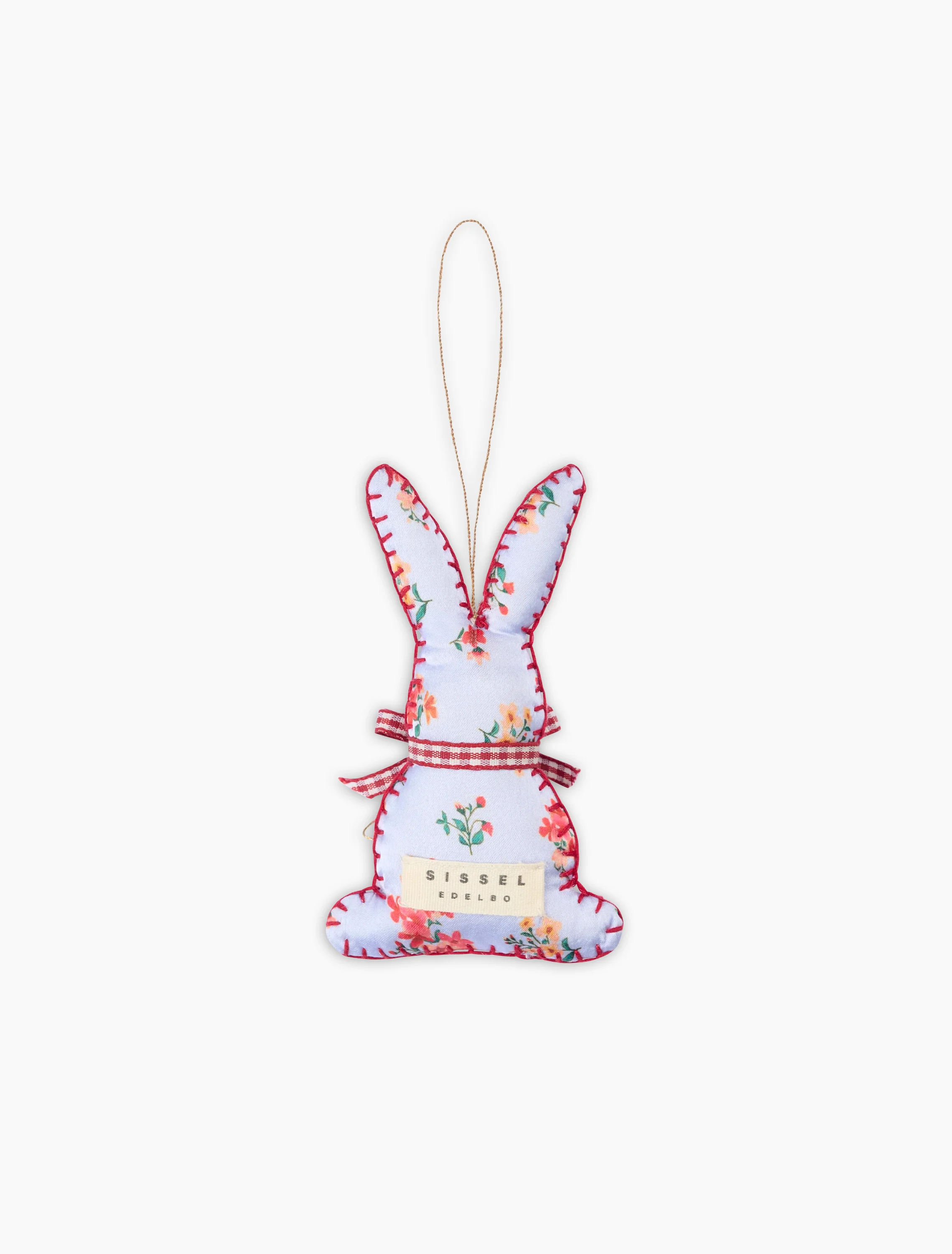 Bonnie Bunny Ornament in Purple Floral - Image 6