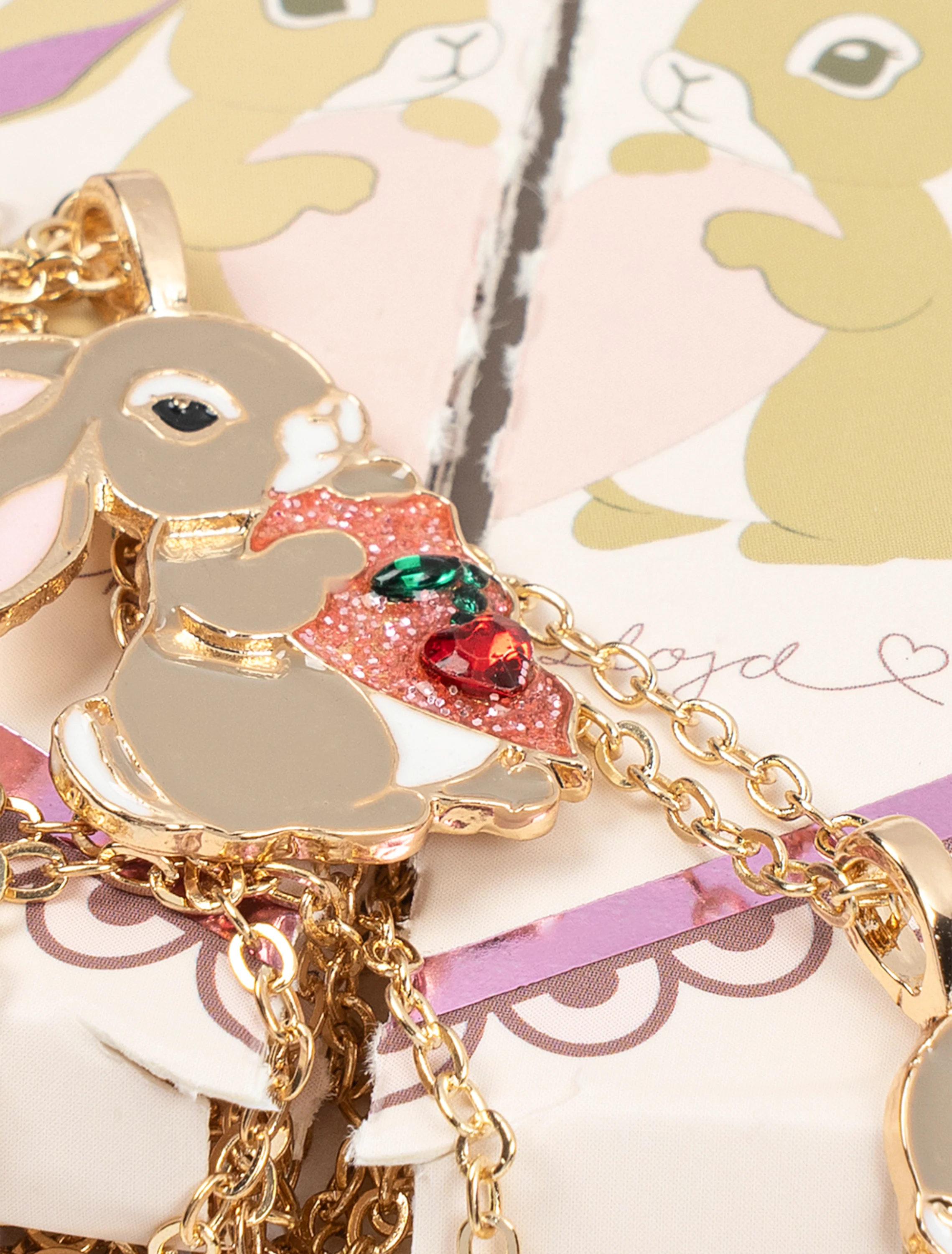 Bunny Bestie Necklace in Gold - Image 3