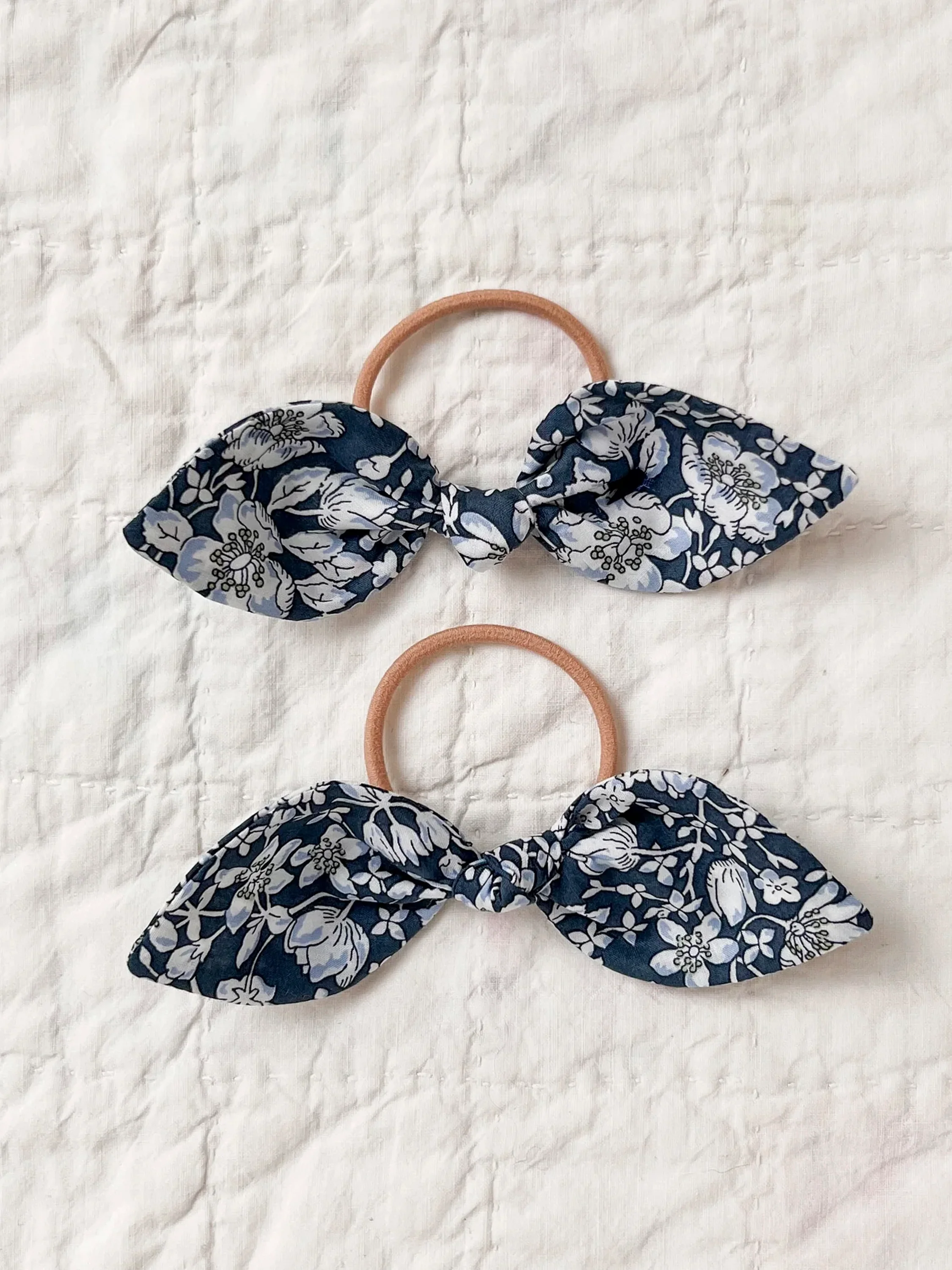 Bunny Hair Ties in Liberty Lizzy Blue - Image 3
