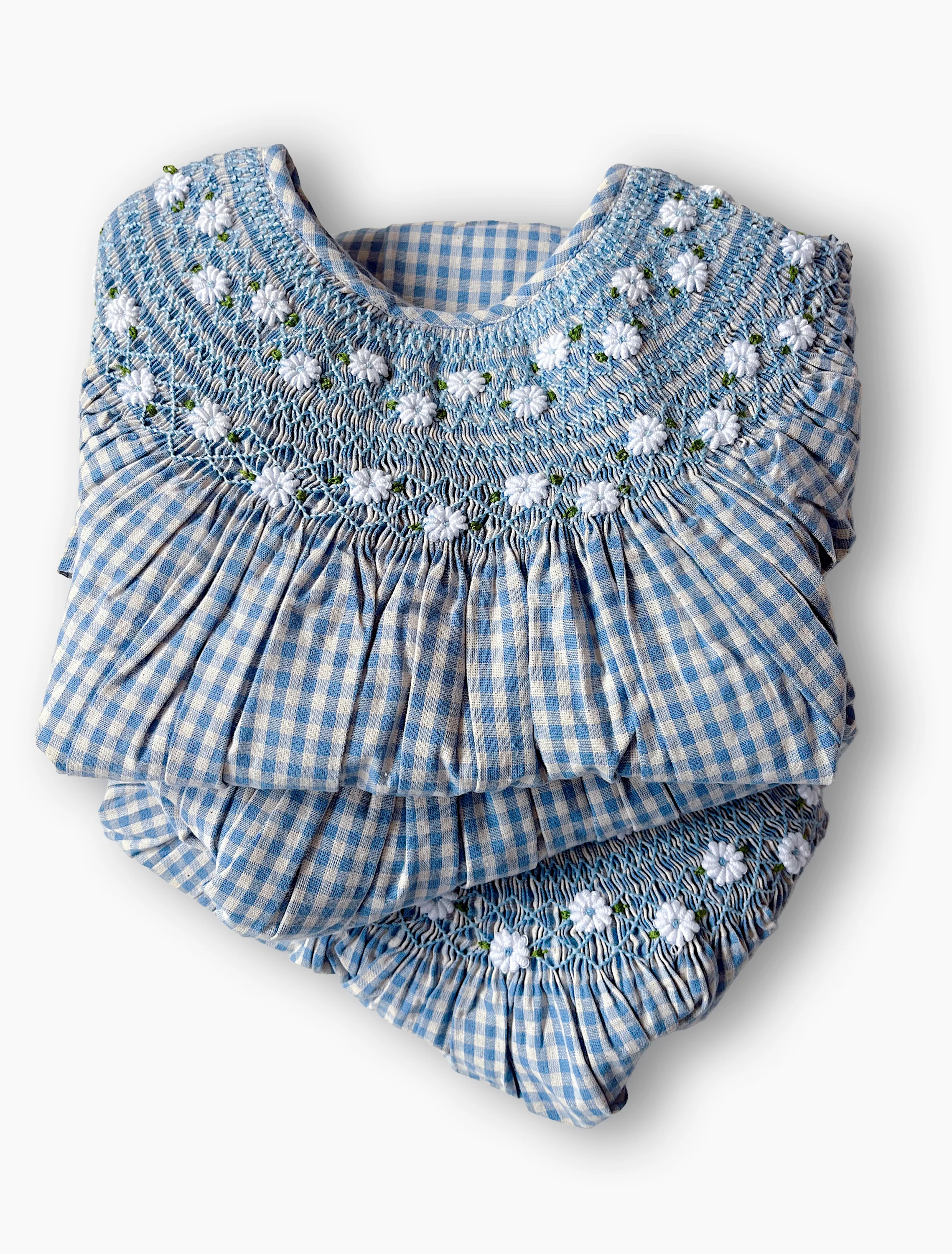 Celeste Dress in Baby Blue Gingham - Image 10