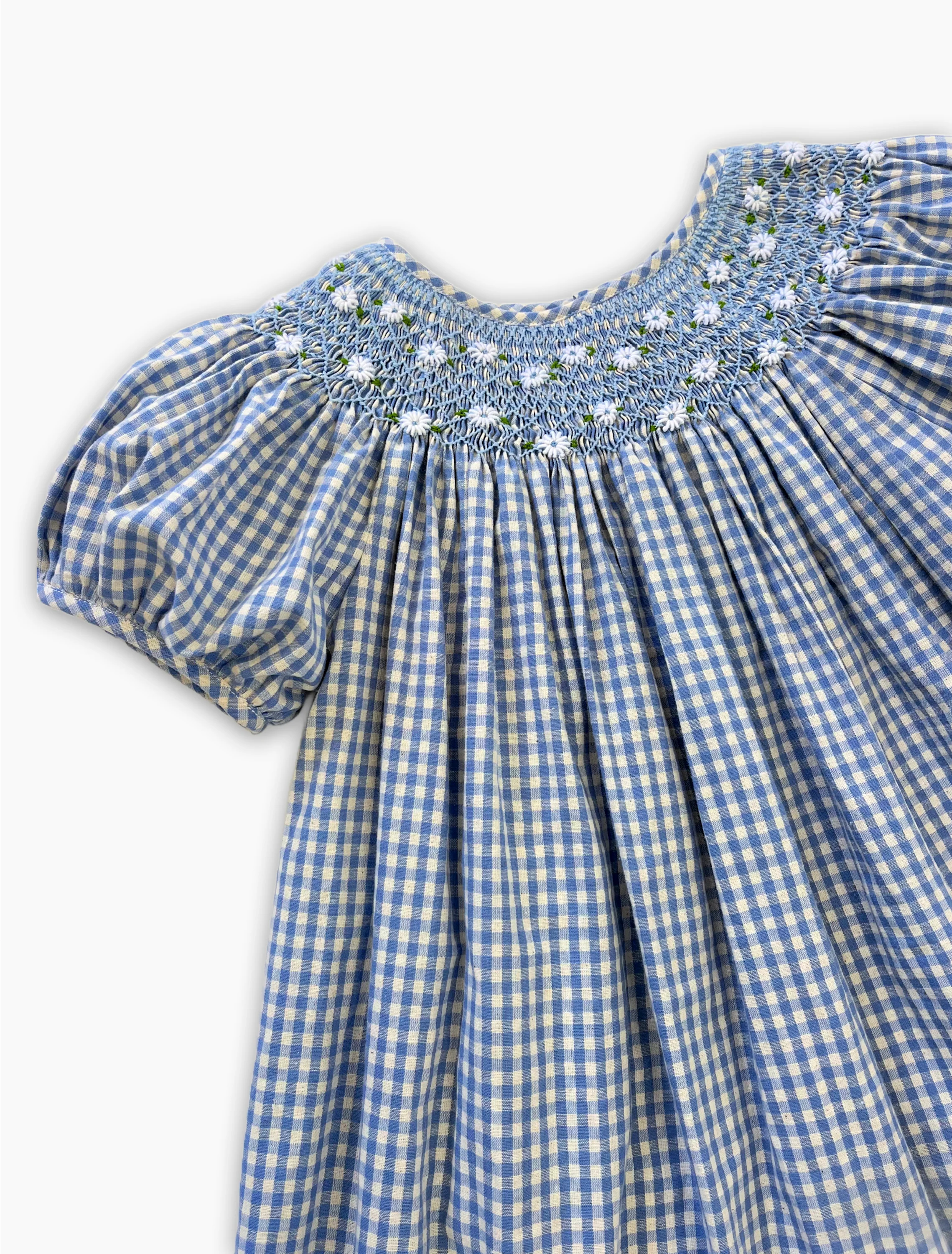 Celeste Dress in Baby Blue Gingham - Image 9
