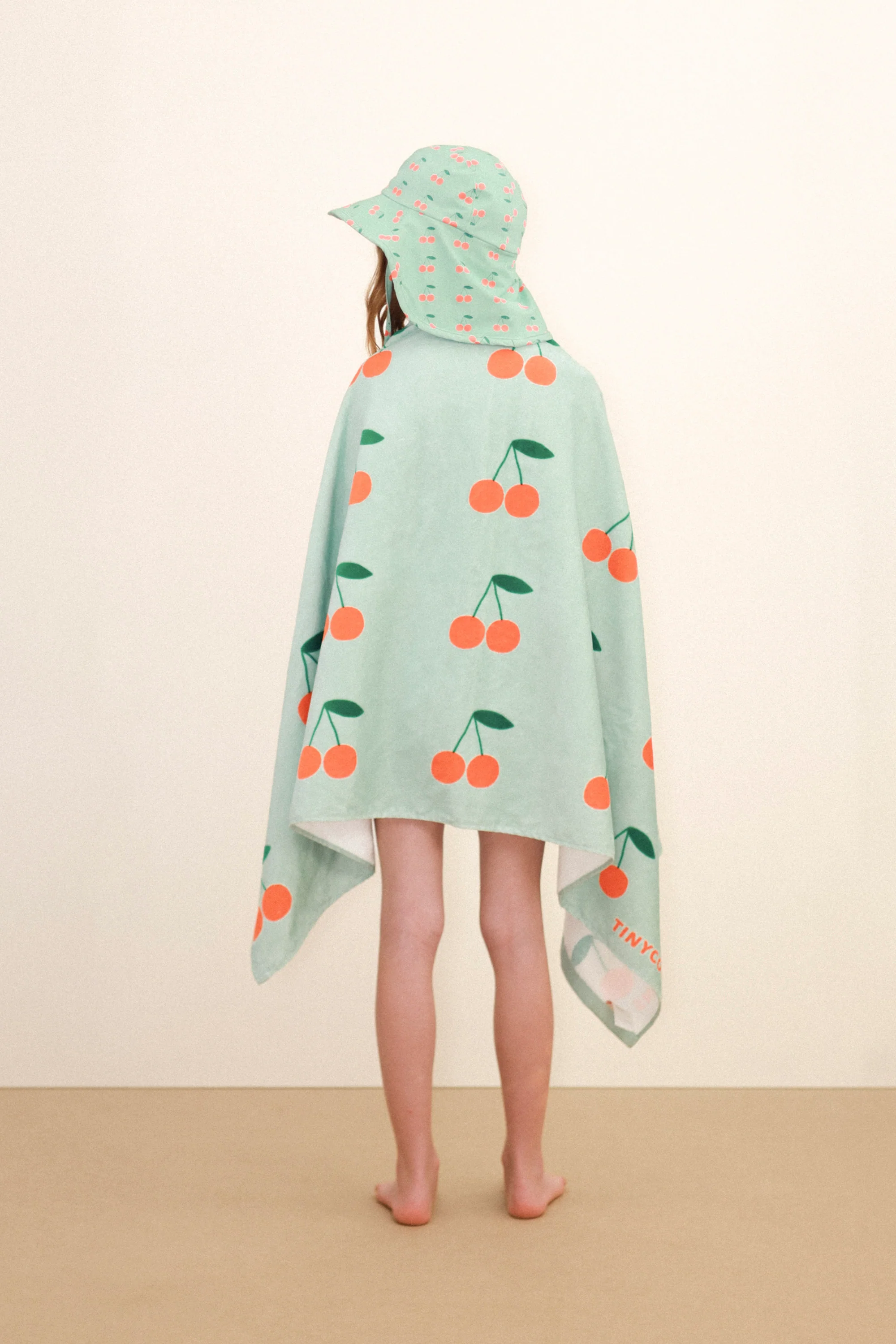 Cherries Towel in Washed Emerald - Image 4