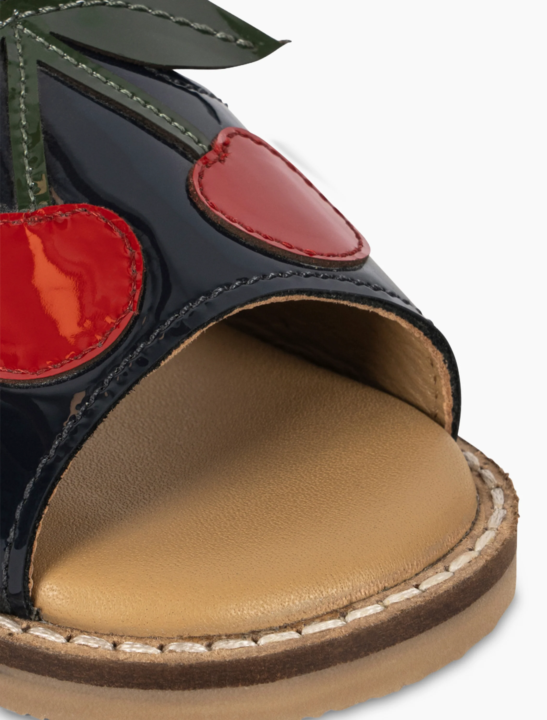 Cherry Sandal in Navy - Image 4