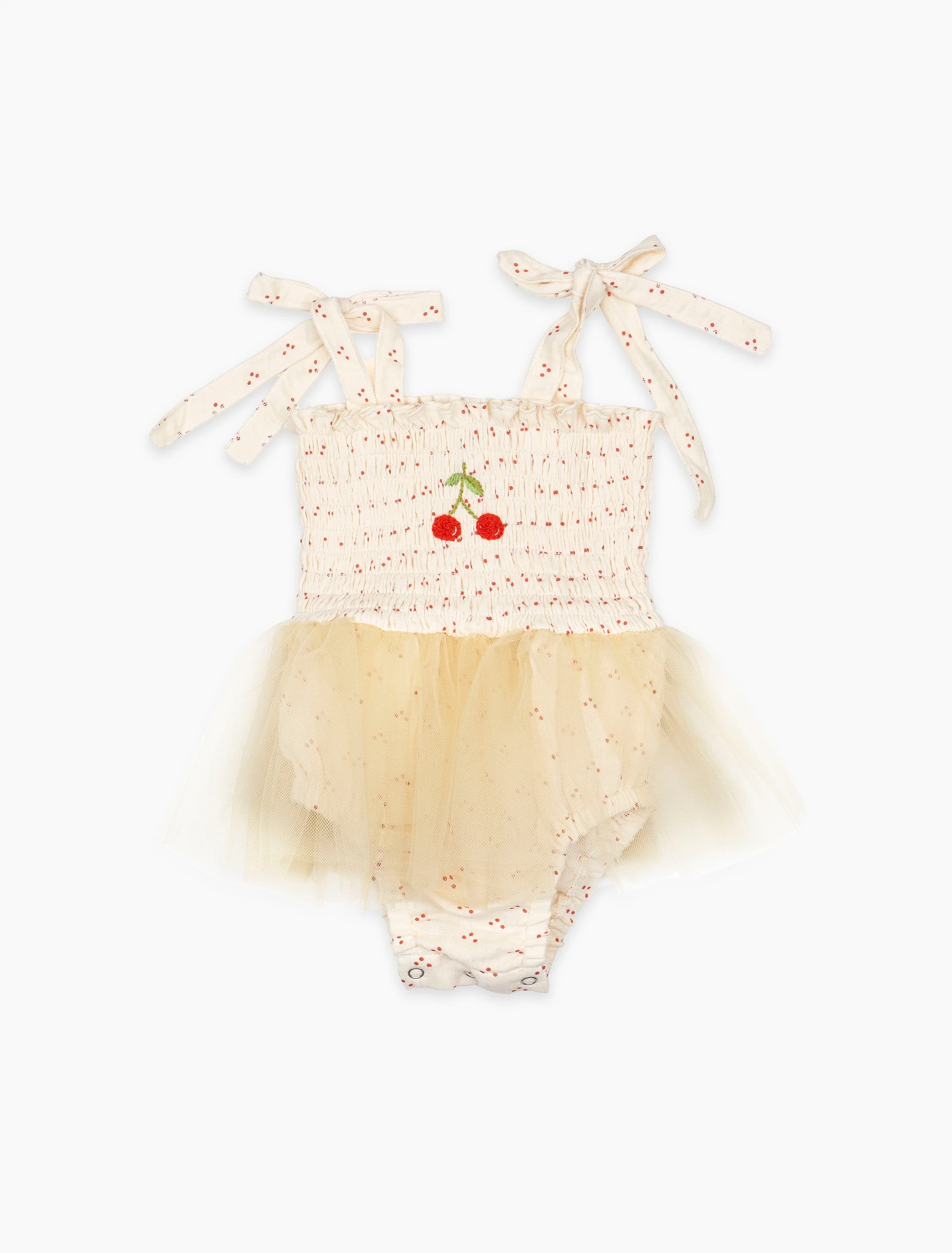 Cherry Tutu in Red Dot