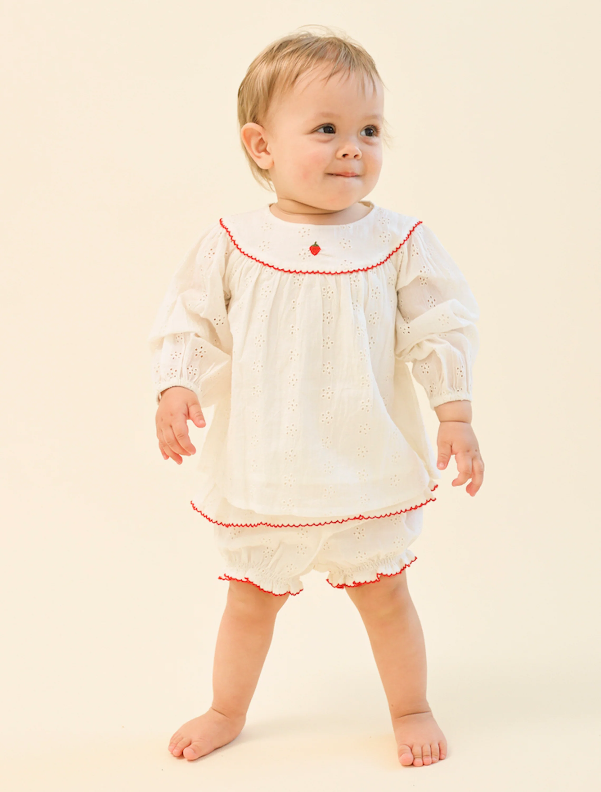 Claire Baby Set in Ivory White - Image 2