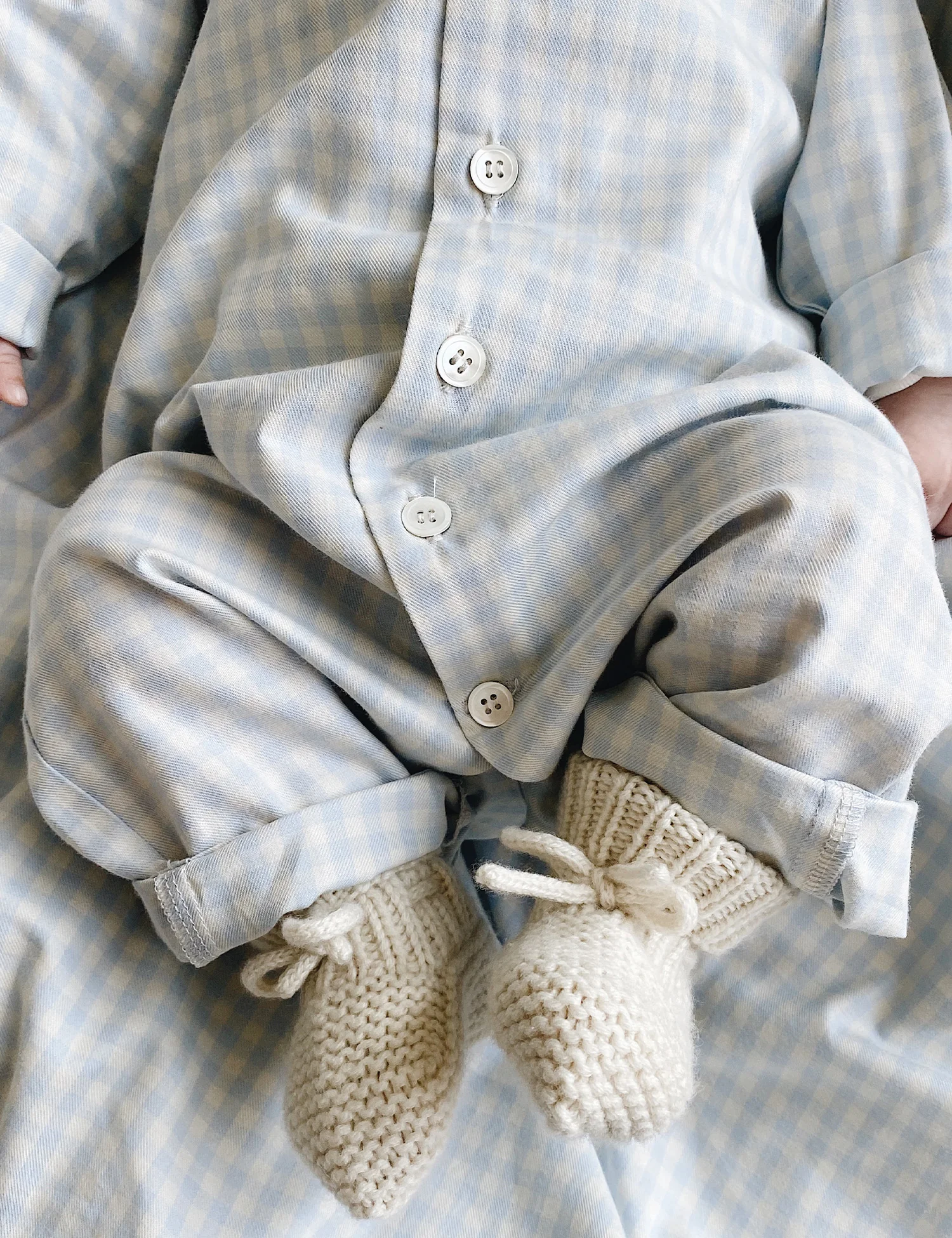 Classic PJ Suit in Blue Gingham - Image 3