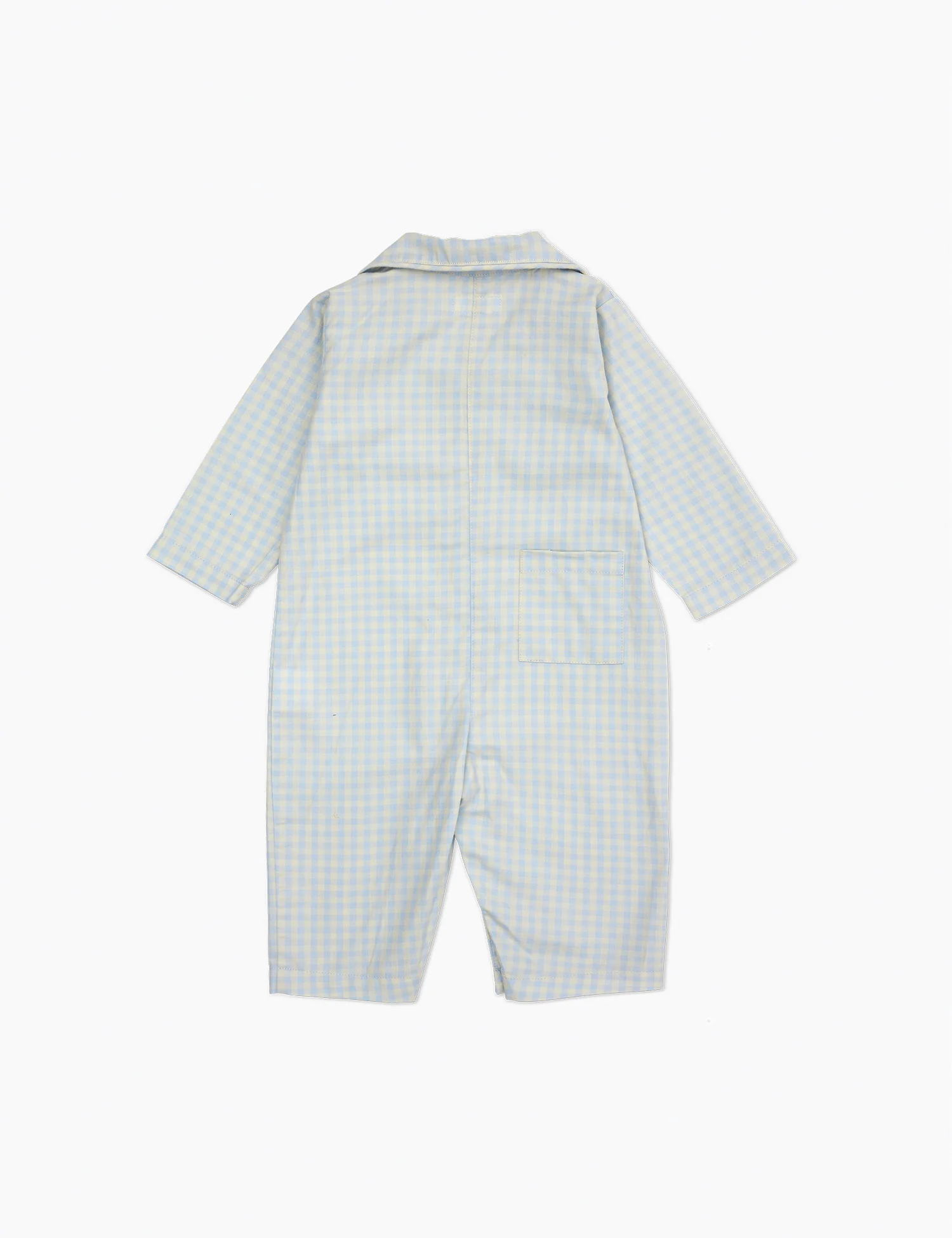 Classic PJ Suit in Blue Gingham - Image 4