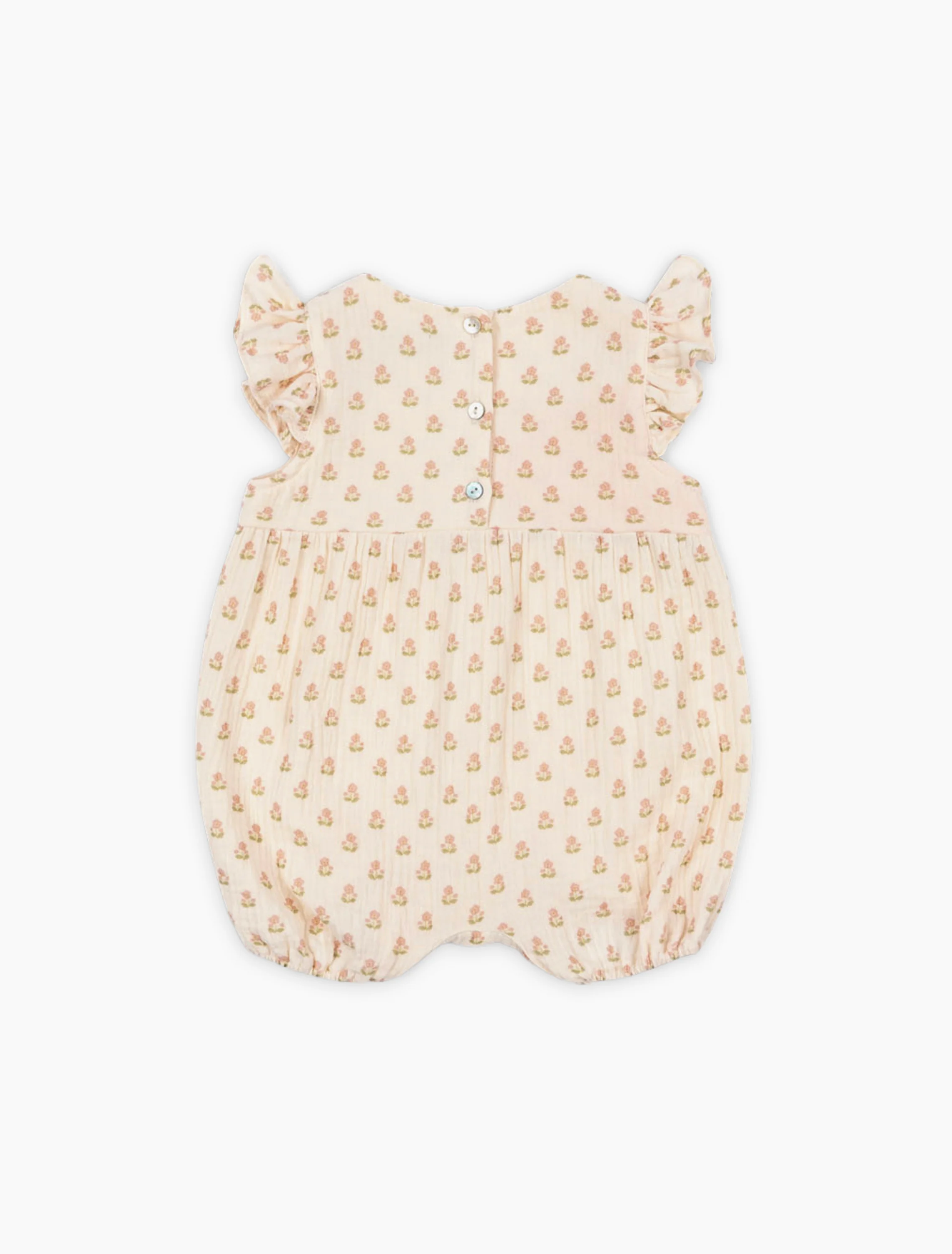 Coco Frill Romper in Carta Rosa - Image 2