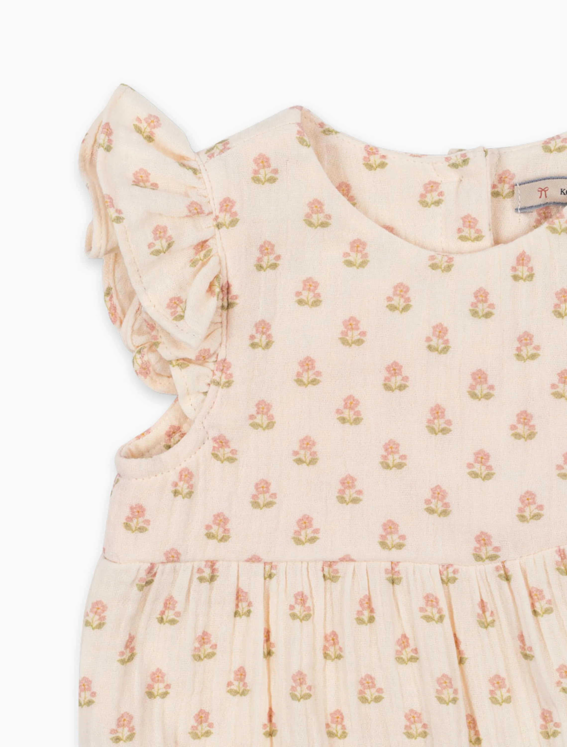 Coco Frill Romper in Carta Rosa - Image 3