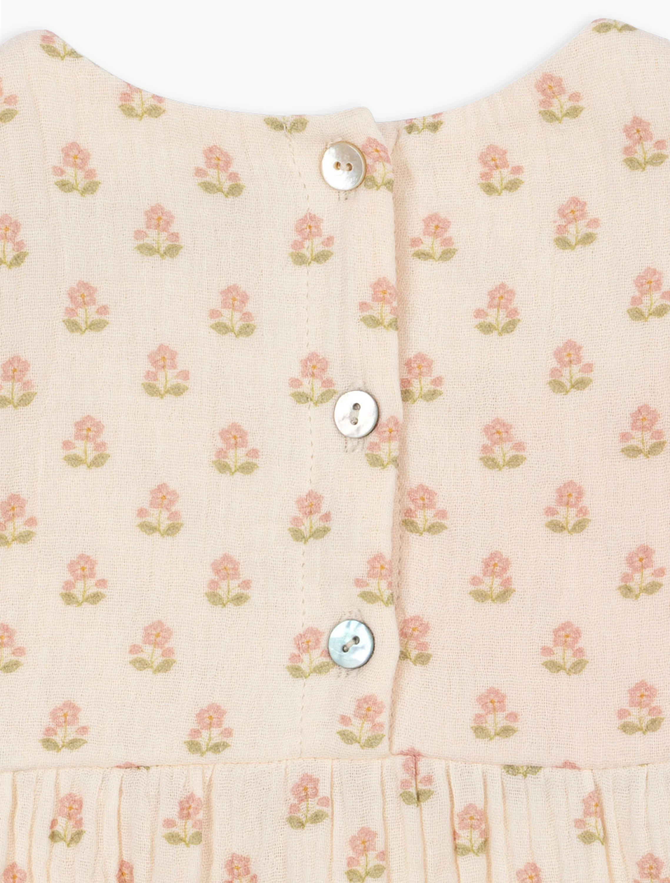 Coco Frill Romper in Carta Rosa - Image 5