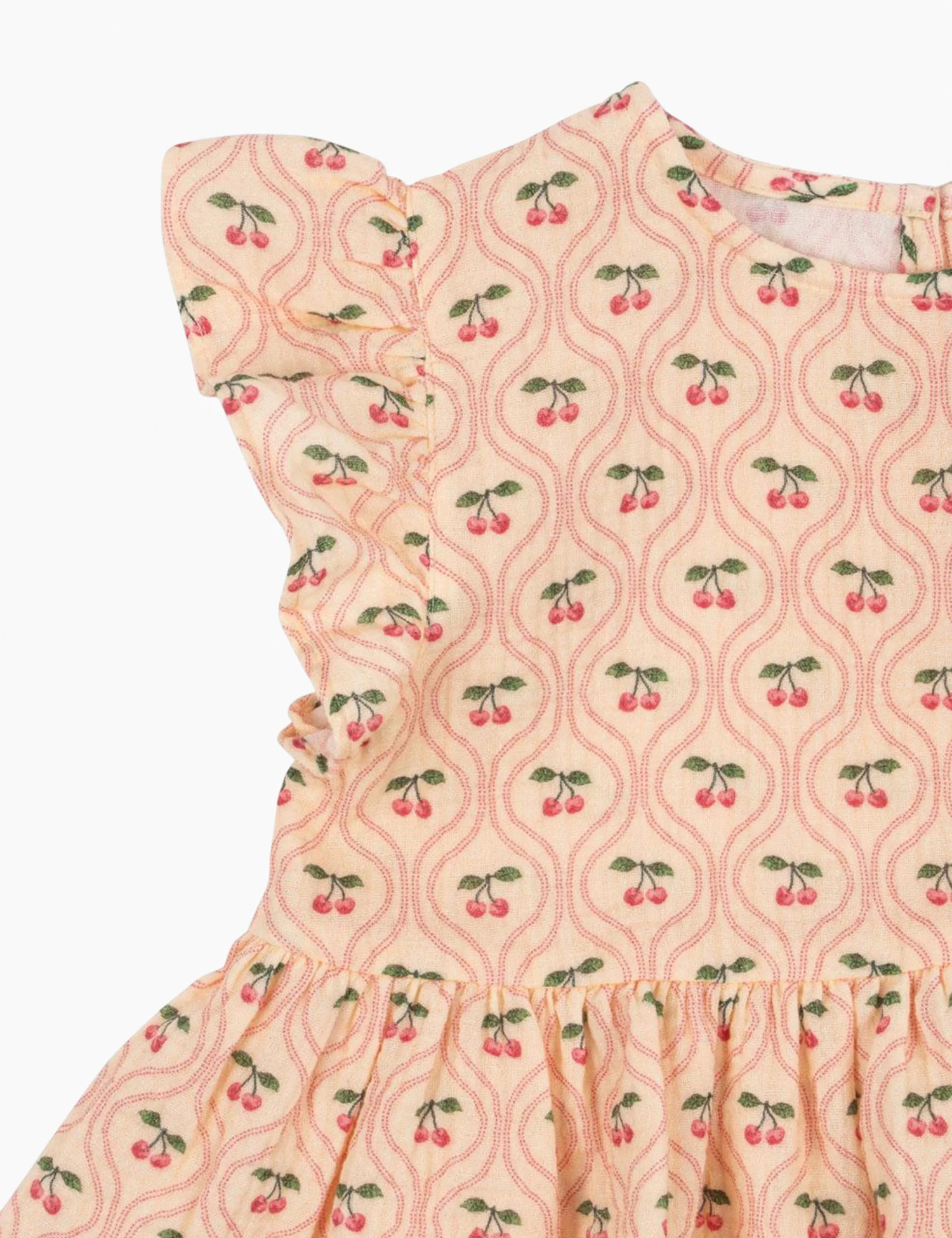 Coco Top in Cherry Pink Motif - Image 3