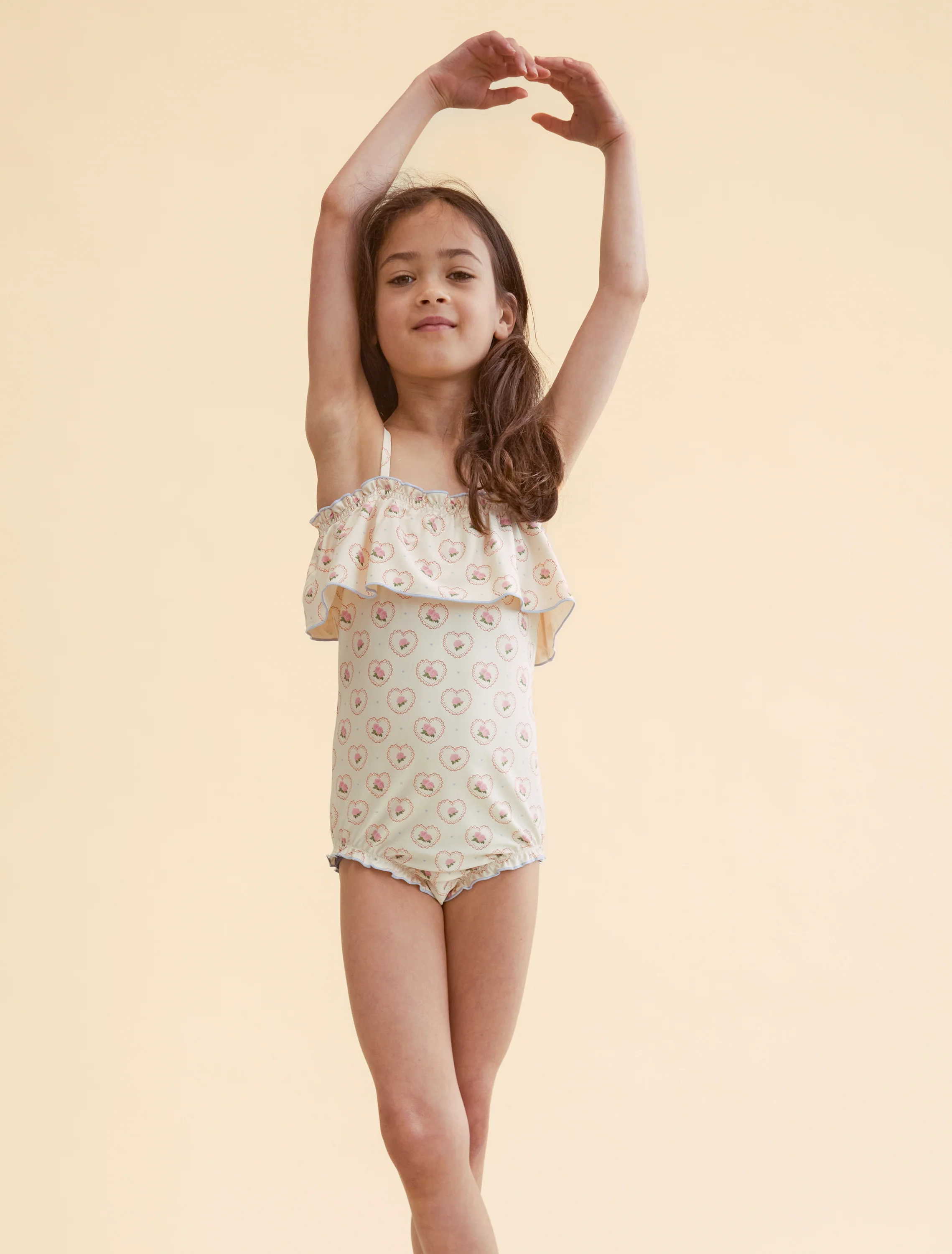 Coral Swimsuit in Rosy Heart - Image 2