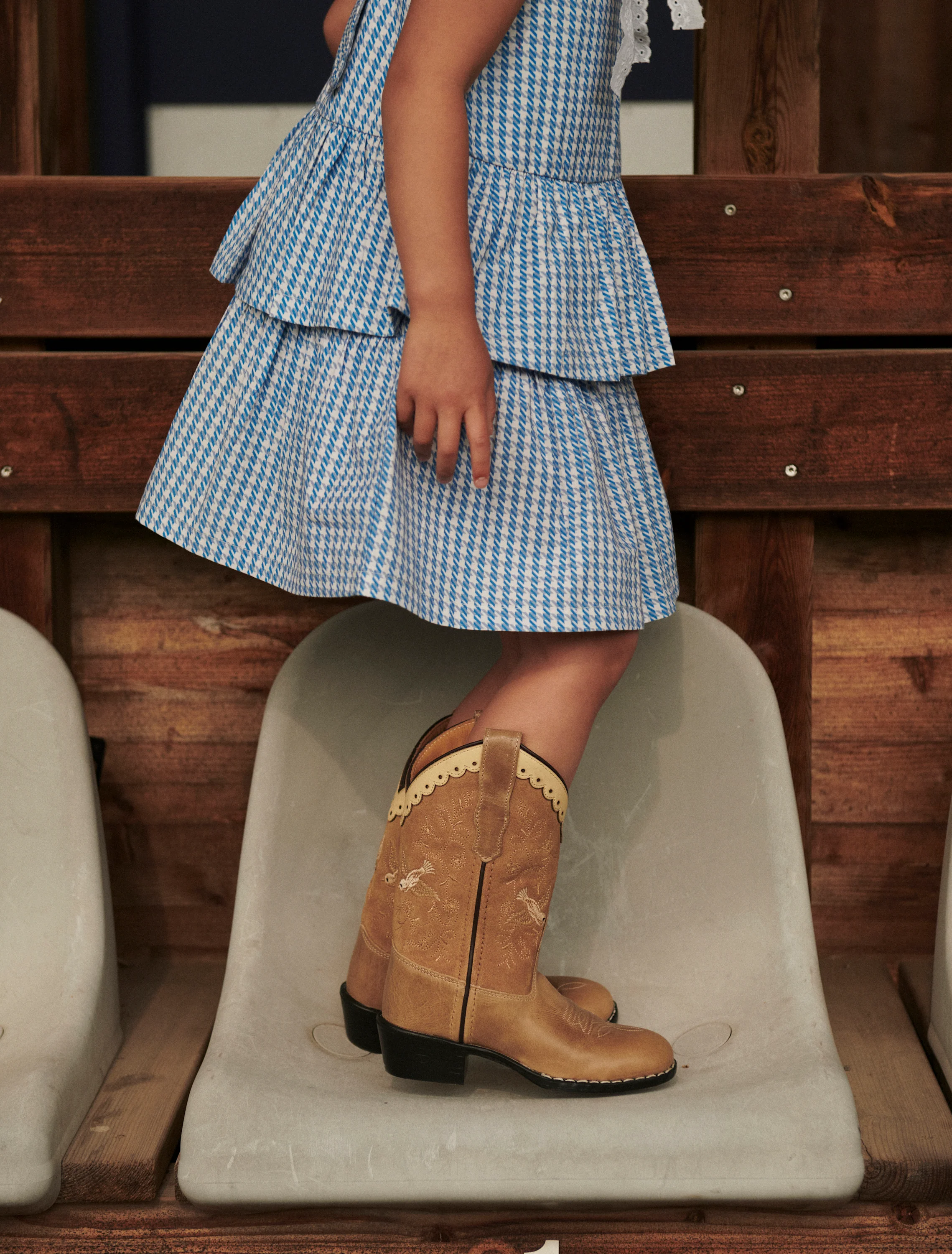 Cowboy Boots in Dove Suede - Image 3