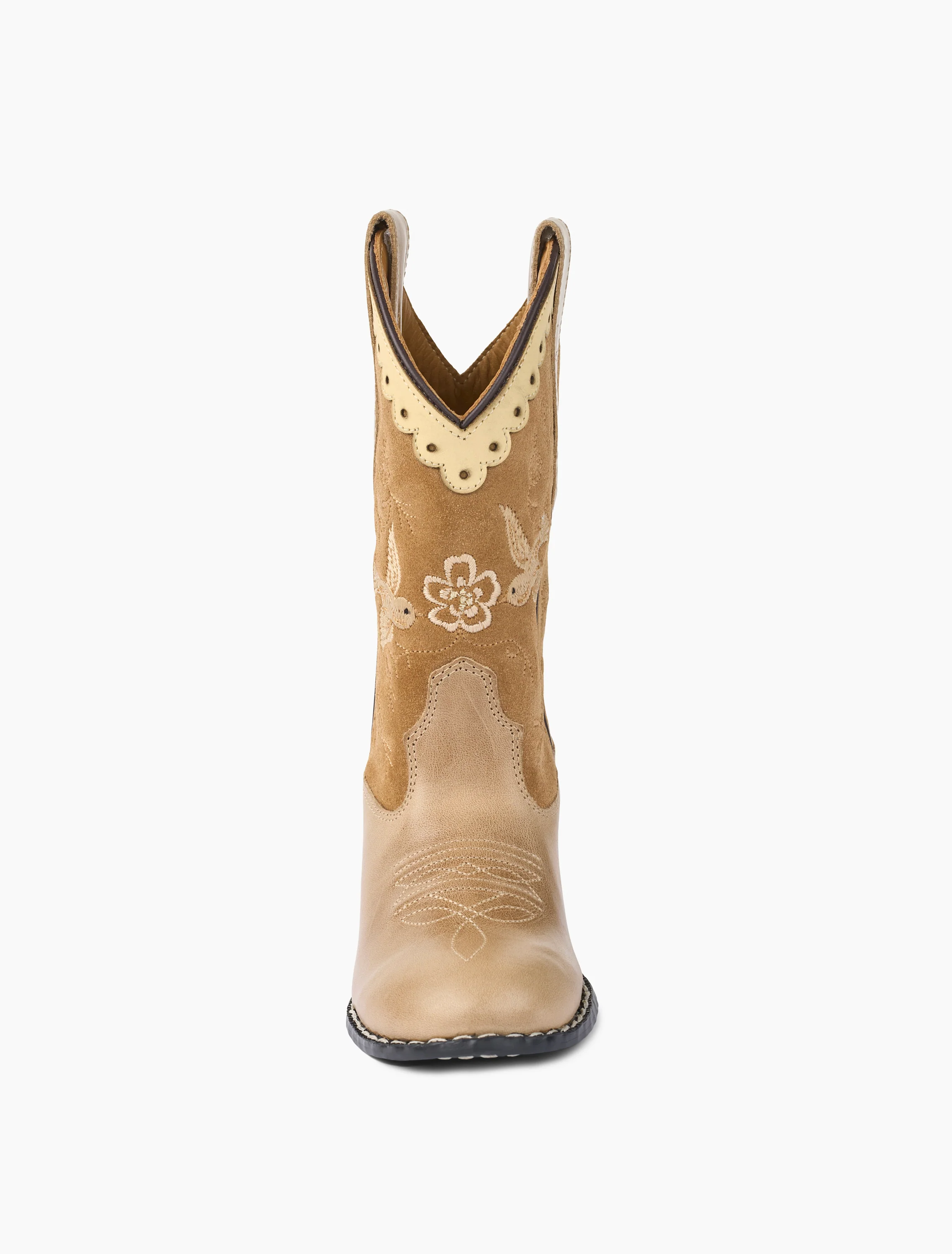 Cowboy Boots in Dove Suede - Image 8