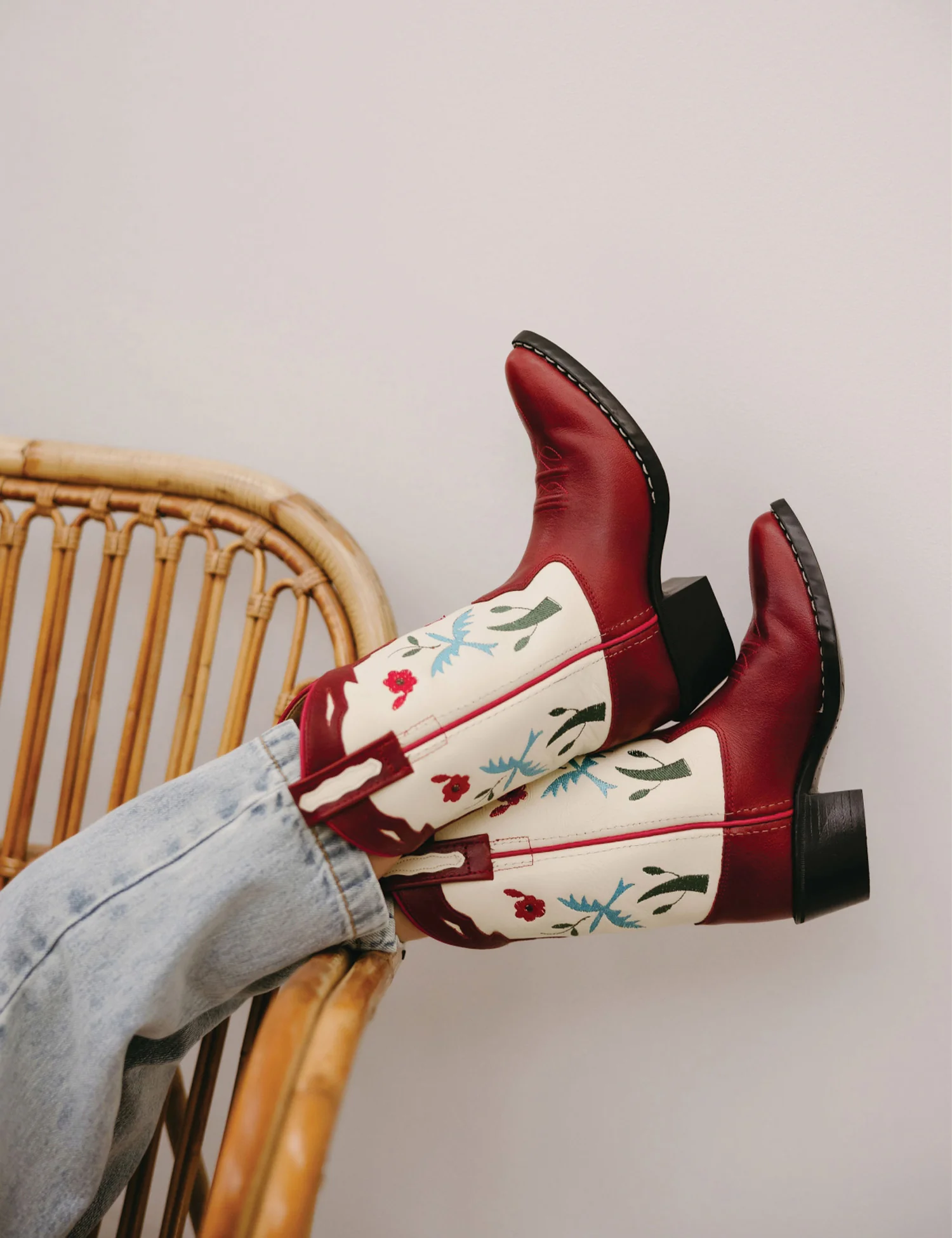 Cowboy Boots in Red Bluebird - Image 7