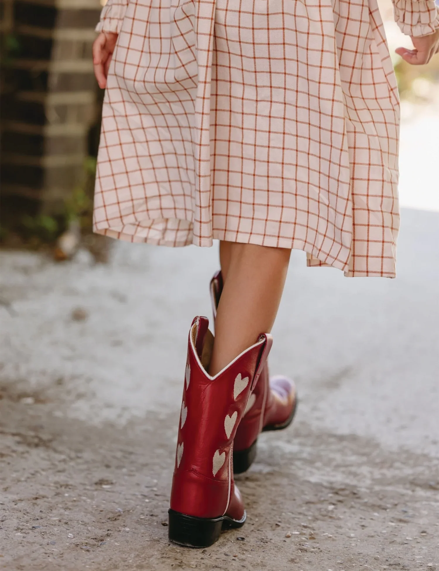 Cowboy Boots in Red Hearts - Image 3